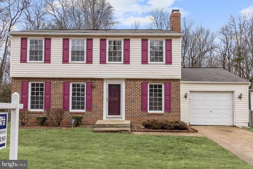 Supremely attractive residence w/ separate living/ family/ & dining rooms. Enjoy breakfast w/ wooded views through French doors in your eat-it kitchen offering new stainless steel appliances. All 4 bedrooms + 2 bathrooms are located upstairs, and the main level offers an additional half bath. Have Peace of Mind w/ the new roof and HVAC. Virtually staged to highlight home's potential.