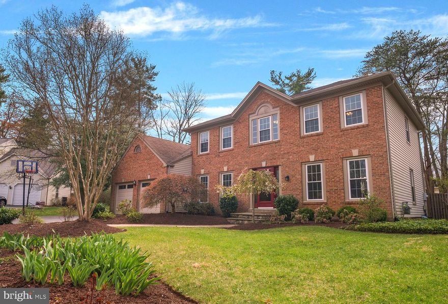 Welcome to 10108 Chariot Court, a spacious and luxurious Colonial style home in the sought after Hunting Hills Woods neighborhood. This 4 bed, 3.5 bath home has all the space and flexibility you could want, within a quiet, tree-lined neighborhood setting. Situated on a serene cul de sac, the first thing you notice is the magnificent landscaping, including an elegant Japanese maple in the front yard. The home sits on an expansive lot (over a third of an acre), one of the largest in the neighborhood. Upon entry, you will step into a gracious entry foyer with a dramatic staircase, perfect for welcoming guests and family. Juxtaposed with that, you will find a convenient main floor library and office, affording you all the privacy you need for work, study, or curling up with a good book. The flow of the main floor brings you effortlessly through the living and dining room spaces, punctuated by large windows, making the spaces feel bright and airy. Next, we pass through the refreshed eat-in kitchen kitchen which boasts brand new flooring, a new backsplash, and new stainless steel appliances. Finally, we round out the main floor with a cavernous and comfortable family room with recessed lighting and fireplace, which opens out onto the rear patio, revealing the expanse of the fully-fenced yard, perfect for relaxing with guests on those breezy Spring evenings and letting your pets roam and play. As we traverse the grand staircase to the upper level, we are greeted by a spacious landing, 4 sizeable bedrooms, and two full baths. The grand primary suite contains a walk-in closet and upgraded bathroom. New carpet and light fixtures outfit the whole second floor. Descending to the basement we find a comfortable and quiet recreation space, perfect for watching the big game or a movie on Saturday night. There’s another full bathroom in the basement as well as a bonus room - ideal for short term guests or visitors, or perhaps to be used as a craft room. Finally, the well-lit utility room is where you will find your like-new washer and dryer replaced in 2023, and your HVAC replaced in 2021. Finally, you will find a two-car garage with plenty of storage space, and a long driveway that was resurfaced in 2021. Other upgrades to the property include: new windows and front door (2018; new garage doors (2019); new landscaping, hardscaping, and trees (2023). There is so much to love about this house! Schedule your appointment today or join us for an Open House and discover your new home.