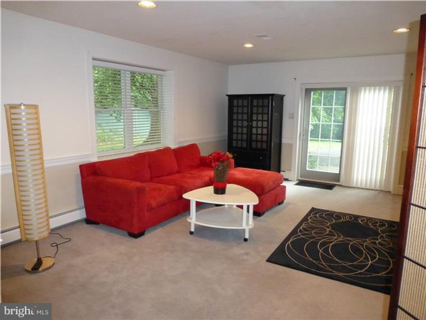 ALL UTILITIES ARE INCLUDED in this wonderful, contemporary 1 bedroom suite in wonderful, quiet section of Haverford.  (Internet/cable not included, but is available.)  Open floor plan with bedroom, living and dining areas, and brand new kitchenette with granite tops and tile backsplash.    Optional 2 car garage rental possible.  Terrific location!  Walk to Haverford College and transportation.  Also available unfurnished for $1300/month.