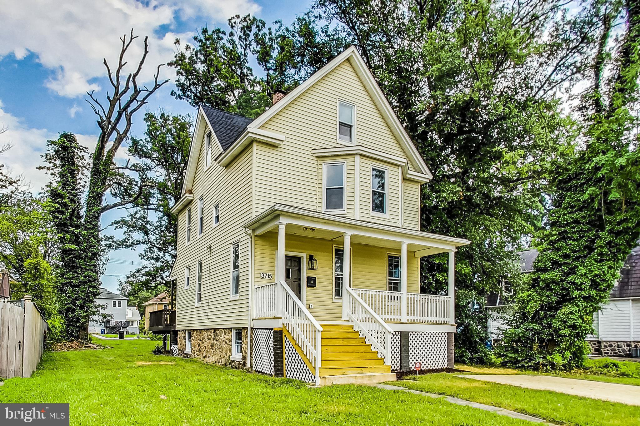 PRICED TO SELL!!! Your new home has been thoughtfully renovated and customized with you in mind! This beautiful four bedroom, two and one-half bath home has hardwood flooring on the main level. Living room, dining room, and brand new kitchen with stainless-steel appliances, soft-close kitchen cabinets, solid quartz countertops, designer kitchen faucet and back door leading a large deck. Plenty of windows offer natural sunlight. Recessed lighting throughout. The partially finished basement has washer/dryer hookup and plenty of storage space. This home has a huge backyard with alley access and room to enjoy and entertain, a front covered porch, and parking pad for off street parking. Upgrades include plumbing, electric, and HVAC system. Close to shopping, restaurants, Forest Park golf course and major thoroughfares. You Will Love All This Home Has To Offer!