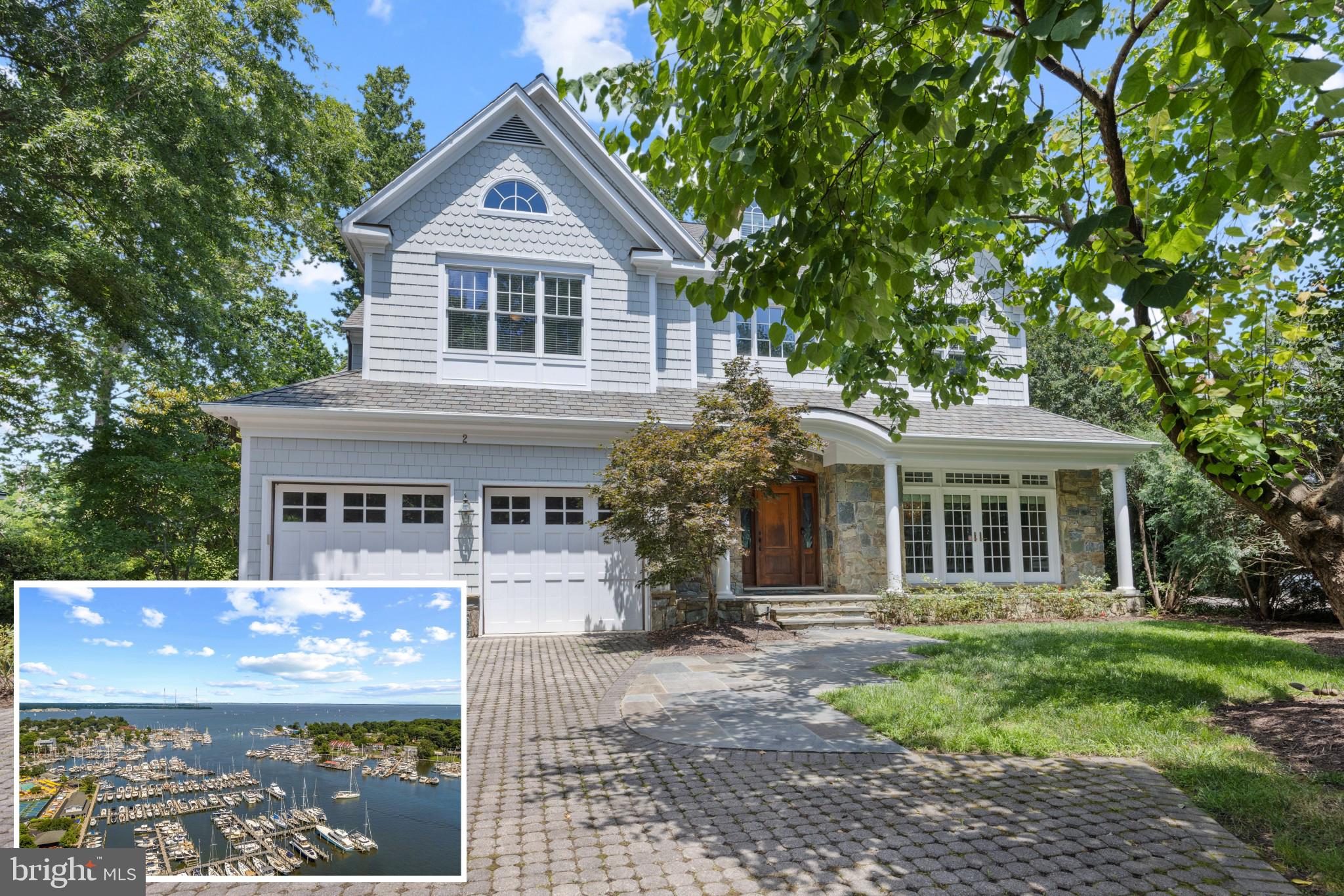 Quintessential waterfront home in the heart of Eastport with water views on Back Creek with deeded boat slip. This impeccable coastal Colonial style home is beautifully appointed making it turn-key for either a forever home or a fabulous weekend escape. The highly sought-after Eastport location is conveniently walkable to everything Eastport and Annapolis has to offer. Tucked away in a small enclave of homes, this magnificent custom home with 2 car garage was custom built to the highest standards and boasts the perfect floor plan for entertaining and enjoying the views. The community pier services the 10 homes (5 single family and 5 townhomes) in the community and your deeded 50’x14’ boat slip with 8ft MLW is the largest available located right at the end of the pier for easy maneuverability. Inside, the thoughtful floorplan combines an open floor plan with cozy spaces for easy entertaining for small or large gatherings. Featuring beautiful hardwood floors, extensive millwork, gourmet Kitchen, double sided fireplace, high ceilings and walls of windows, letting in tons of light and capturing the views. The main office is perfectly located, overlooking the swim spa/plunge pool. The Primary suite boasts a spacious floor plan with private balcony, walk-in closet and luxury spa bath. A relaxing private retreat to begin and end every day. With 3 additional bedrooms, one ensuite and 2 sharing a full bath, there is plenty of room for family and friends. Need even more space? The third level with full bath and Family room/potential bedroom and the fully finished lower level with bedroom, full bath, game room, wet bar and bonus room covers a variety of living arrangements. Outside, the waterside pool, patio and deck across the back of the home is great for dining al fresco on cool summer nights and the lush backyard is perfect for entertaining. Stroll the artful and nautical streets of Eastport to amenities like: restaurants, pubs and street-end parks. Not to mention you are merely steps away from downtown Annapolis and Naval Academy attractions. From this location, just a short cruise on Back Creek and you can venture off to some of the Bay's best cruising and fishing areas or take a turn up Spa Creek and cruise into downtown Annapolis. The historic 18th-century seaport town of Annapolis, Maryland is America's sailing capital. Annapolis offers the perfect balance of small-town charm and big world sophistication. Welcome Home!