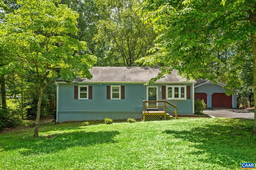 Welcome to 1288 Preddy Creek Rd. offering a comfortable layout designed for both everyday living and easy entertaining. Step into the bright living area featuring a cozy gas fireplace?perfect for cool evenings. The eat-in kitchen provides plenty of space for meals and morning coffee, with direct access to a large deck that overlooks the spacious, flat backyard, with an abundance of room to garden! Need space for your vehicles, hobbies, or storage? The temperature-controlled two-car garage has you covered?literally. The three bedrooms offer flexibility for anyone looking to create a home office, guest room, or just a quiet retreat. The primary bedroom includes its own en-suite bathroom for comfort and privacy. Located conveniently near Hollymead Town Center, everyday essentials, shopping, and dining are just minutes away. Frequent flyer or weekend traveler? Charlottesville?Albemarle Airport is within a short drive, and the vibrant Downtown Mall is close enough to keep your calendar full! Don't miss out on this well-rounded home that balances serenity with accessibility. Whether you're downsizing, just getting started, or somewhere in between, this property provides the ideal blend of function, charm, and location! Come take a tour!,White Cabinets,Fireplace in Living Room