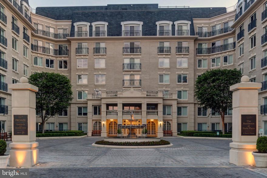 Two Level  Luxury Penthouse Suite in Park Place offers over 2700 SF of truly elegant living interior and two spacious balconies for enjoying morning sunrises and the evening sunsets.   High end materials, fine details & updated amenities along with a chic neutral palette, walls of glass doors and an abundance of natural light.  Main level with gracious living and dining room areas and a sleek kitchen high-gloss white cabinetry, veined black granite countertops, and top of the line appliances, plus a designer powder room. The upper level boasts  three bedrooms and two full baths including a primary suite with a stunning, luxury bathroom and spacious custom walk-in closet.  Private & secured community with concierge, outdoor pool, fitness center and dog park. Two covered private parking spots convey.  Park Place steps from restaurants and entertainment venues and is centrally located in a prime hub for those who love to venture into town for all the fun and excitement the City of Annapolis has to offer.