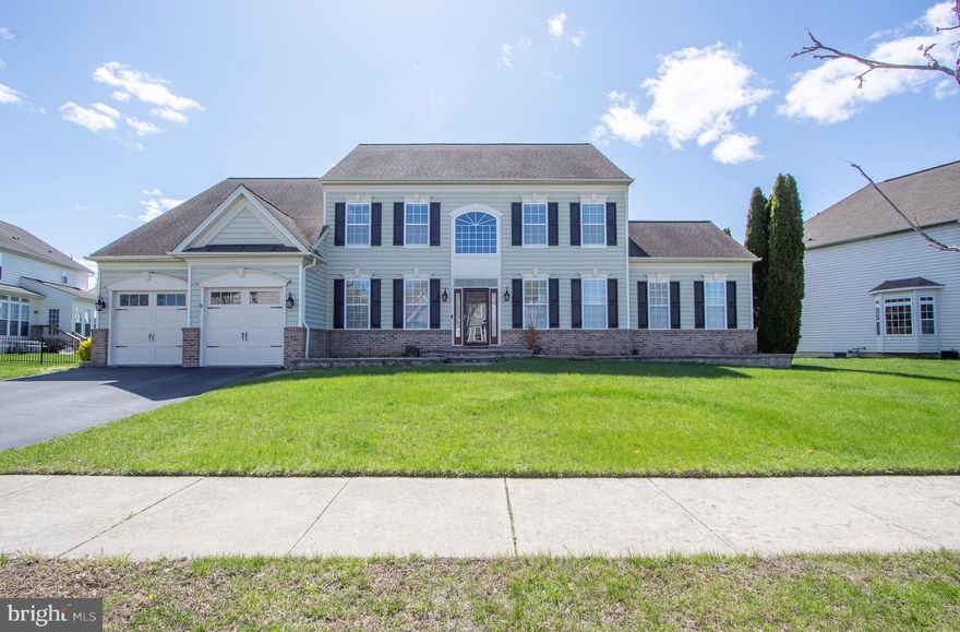 Welcome to this stunning Cheltenham Model, located in the highly desirable Estates at St. Anne’s community within the Appoquinimink School District. Boasting impressive curb appeal, this home features professional landscaping, beaded siding, and a charming brick water table facade. Enjoy peaceful views of the pond from the front porch, and step into your own private backyard retreat complete with a stamped concrete patio, pergola, and a beautiful in-ground 18'x36' Gunite pool—perfect for summer entertaining and relaxing.

Inside, the home offers 4 spacious bedrooms on the second floor. The luxurious owner’s suite features dual walk-in closets and a spa-like ensuite bath with a Jacuzzi-brand soaking tub, stall shower, and double vanity. Three additional bedrooms share a full hall bath, while the upstairs laundry room provides added convenience.

The main level showcases a bright and open layout designed for both comfort and entertaining. The kitchen is equipped with stainless steel appliances, a gas stove, built-in microwave, pantry, and breakfast bar. A breakfast room leads directly to the backyard, seamlessly blending indoor and outdoor living. The cozy family room features a gas fireplace with marble surround, while the formal living and dining rooms are separated by a dramatic two-story foyer with hardwood floors.

A spacious sunroom/solarium with vaulted ceilings offers flexible use as a playroom, gym, or game room and opens directly to the backyard. Additionally, a study off the kitchen could easily serve as a guest bedroom, and a convenient powder room completes the main level.

Additional highlights include a full unfinished basement with egress window, offering ample storage or future expansion, and close proximity to MOT Charter School.

This home truly has it all—space, style, and location. Schedule your tour today and experience everything this exceptional property has to offer!