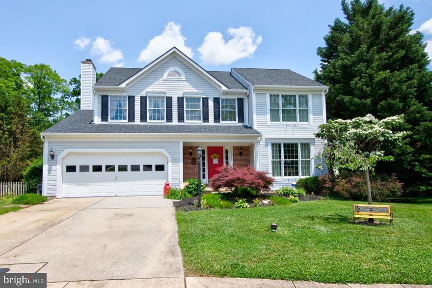 IF YOU LOVE TO ENTERTAIN...THIS HOME IS FOR YOU! Well maintained porch front colonial featuring 4 bedrooms, 2 1/2 baths, 2 car garage, partially finished basement, spacious sunroom addition & amazing outdoor living space with IN GROUND POOL*Updated kitchen with large island, pantry, granite counters & beautiful backsplash*Main level family room has hardwood floors & wood burning fireplace with stone hearth*Master bedroom features 2 walk in closets & master bathroom w/ double vanity, soaking tub & separate shower*The partially finished lower level includes a recreation room, storage room & workshop*Enjoy the amazing outdoor amenities to include a deck, patio, shed & concrete in ground pool*Updates include newer roof & water heater*All located on a private .32 acre lot backing to trees*Great end of cul-de-sac location too*MUST SEE!