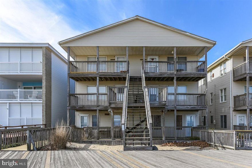 You will love this 1BR/1BA unit in Ocean Beach on 19th street and the boardwalk. This is a cozy clean unit located in the heart of Ocean City and right on the boardwalk. This first-floor unit has direct access to the boardwalk, the beach and everything you need, and the building has a laundry room.  The unit is being sold fully furnished ready for your immediate enjoyment, and basic cable is included in the condo fees.  This can be your perfect beach getaway at a reasonable price.  You will love the shared ocean front deck for relaxing! Come take a look before it's SOLD!