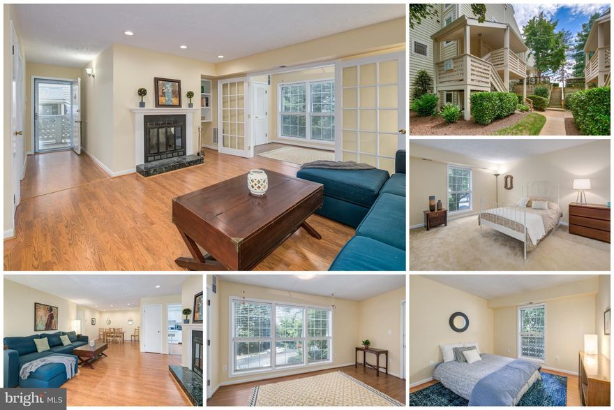 Great price for this sunny 2 bedroom, 2 full bath+den condo inside the beltway minutes to Mosaic District & I-495. Spacious with nice features including a cozy wood burning fireplace, updated baths, built-in bookcase, recessed lights, new carpet, faux wood blinds & balcony. In unit washer & dryer makes laundry time easy! Pool & Providence Rec Ctr steps away. Low maintenance home to live or rent.