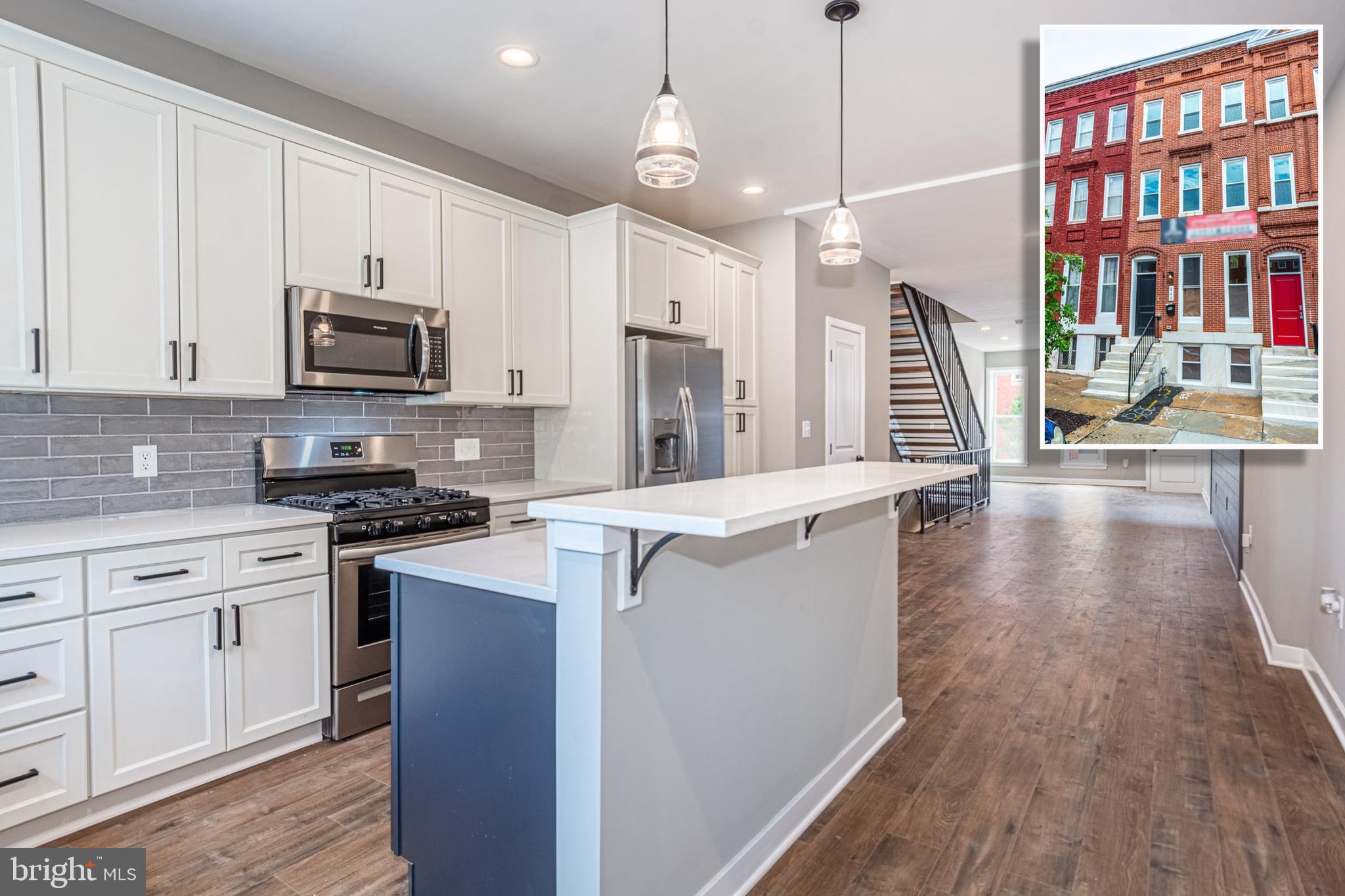 INTRODUCING UPTON GATEWAY - MAKE HOME OWNERSHIP A REALITY! 38 LUXURY RENOVATIONS WITH TONS OF BUYING INCENTIVES THAT MAKE OWNING A HOME MORE AFFORDABLE THAN RENTING! Standard features include 3 finished levels, wood floors throughout the main level and hallways, carpet in bedrooms, kitchens with 42" cabinets, Frigidaire ss appliance package, and granite counters. Main level with an open floor plan featuring a spacious living room, separate dining area, and kitchen, upper level Primary bedroom suite with full bath and walk-in closet and a 2nd bedroom with a hall bath and bedroom level laundry, 3rd level with 3rd bedroom and a family room, and 2 car off street parking! Tons of buying incentives including 10K Vacants to Values grant, 25K Live Near You Worship Grant, and a $2,500 lender credit when you use the preferred lender! Pictures are of a finished home in Upton Gateway