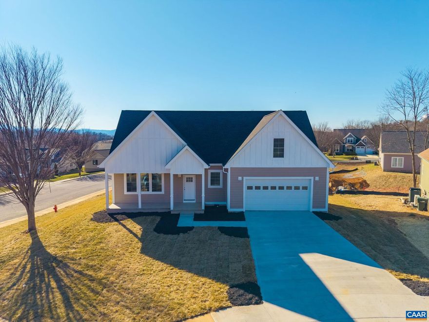 New construction in the desirable Silver Creek subdivision features a corner lot at the cul-de-sac, highend craftsmanship, high quality hardwood floors, colonial trim, the primary suite on the main level, and plenty of room to spread out! Meticulously crafted custom features include high quality hardwood flooring throughout, Hardie plank siding, a tiled shower in the large main-level primary suite, wrought iron stair railing and a wide staircase, a pergola on the back deck, and a vaulted ceiling in the living room.  A highlight of the home is the large primary suite, located at the back of the home for privacy and tranquility. The spacious living room features a soaring ceiling and a gas-log fireplace. Three additional bedrooms and a bonus room are located on the second level, providing flexible space that can be used for a home office, play area, storage, hosting guests, or an in-law suite utilizing the adjacent hallway bathroom. The laundry/mud room is conveniently located just off the garage. There is so much to love about this beautiful home, come see it today! Interior pictures coming soon.,Granite Counter,Painted Cabinets,Fireplace in Living Room