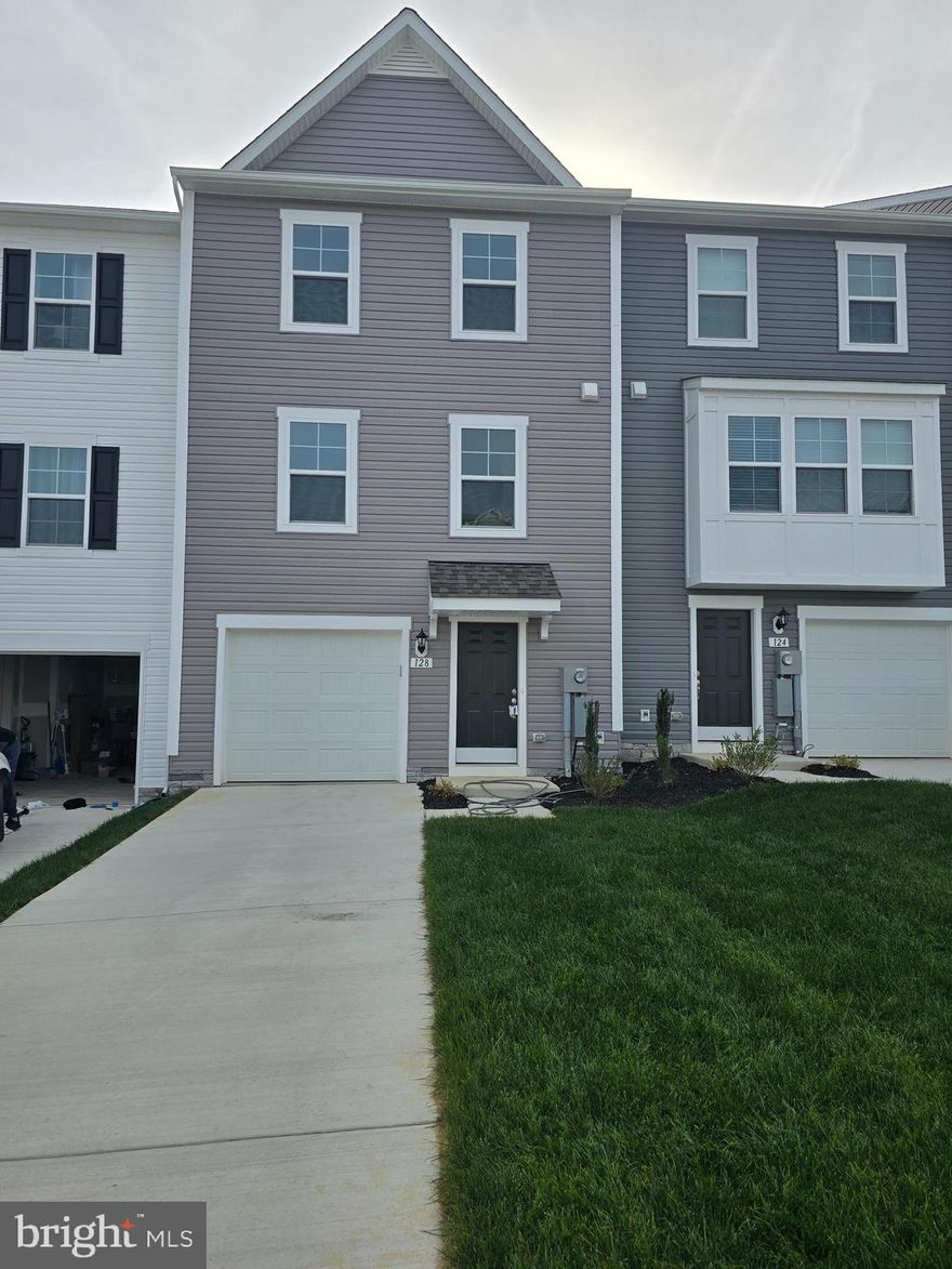 Property Overview:

Income and Credit Requirements:

Minimum Income: At least 2.5 times the monthly rent
Credit Score: 650 or higher
Background: No bankruptcy or eviction records

Tenant Responsibilities:

Utilities: All utilities are tenant's responsibility
Washer/Dryer: Installation scheduled

Welcome to 128 Tuxford Rd
This newly constructed townhouse is nestled in the desirable Overlook at Riverside community in Falling Waters, WV. With its modern design and premium features, this property is perfect for those seeking a comfortable, stylish, and convenient living space. Ready to move in !!!!

Key Features:
Bedrooms: 3 spacious bedrooms, including a primary suite with a walk-in closet and en suite bath featuring a dual-sink vanity and oversized seated shower.
Bonus Room: A finished recreation room on the entry level, ideal for use as a fourth bedroom, home office, or entertainment space.
Bathrooms: 3 full bathrooms and 1 half bath, thoughtfully designed for both functionality and style.
Living Space: Approximately 1,859 square feet, offering ample room for relaxation and gatherings.
Kitchen: A modern eat-in kitchen with an island, quartz countertops, and stainless steel appliances—perfect for cooking enthusiasts.
Flooring: Luxury vinyl plank flooring on the main level, providing both durability and elegance.
Parking: Attached one-car garage with a front entry and driveway space for additional parking.

Community Amenities:
As a resident of Overlook at Riverside, you'll enjoy:
Basketball courts
Tot lots and playgrounds
Tennis courts
Dog park
These amenities provide diverse recreational opportunities for residents of all ages.

Location Highlights:
Conveniently close to I-81, Route 11, and I-70 for easy commuting.
Enjoy scenic mountain views and proximity to shopping and dining within walking distance.
Access to Spring Mills schools.
Near the Maryland state line, offering additional conveniences and opportunities.

Rental Information:
Availability: Ready for immediate occupancy
Pet Policy: Pets considered on a case-by-case basis
Don't miss the chance to call this stunning townhouse your new home!