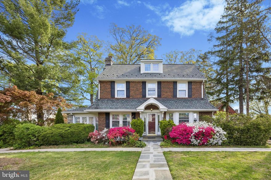 Beautiful Brick Dutch Colonial on an oversize lot.  This 5 Bedroom 2 1/2 bath home is on a large corner lot.  Slate front sidewalk.  Fenced in rear yard and bushes all around.  When you enter the front door, you'll come in to a beautiful foyer. To the right a very nicely sized dining room.  To the left is a very large living room with fireplace (Gas Insert).  Off the living room is an enclosed sunroom to enjoy your coffee or maybe a morning work out.  The Kitchen and 1/2 bath finish off the 1st floor and there is a rear exit to the huge deck, 2 car garage with door opener and large back yard with additional shed on a concrete pad.  The basement is finished and has 2 washers and dryers in the laundry area and an additional room that could be used for just about anything.  The 2nd floor has the primary bedroom with on-suite bathroom.  2 additional bedrooms and a full hall bath.  The 3rd floor has 2 more bedrooms and there is a rough in for a full bath if you so  choose.  This home is a gem and with a few updates will be stunning.  Don't miss this one.  Professional photos are coming soon.