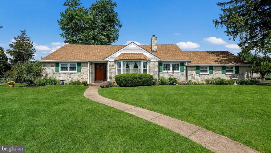 Wonderful, expanded Cape situated on a huge corner lot located in desirable Greenridge in the Lower Moreland School District.  This home features a Family Room with a large picture window which allows so much natural light.  The Dining Room is perfect for those large Family Dinners and has a sliding door that opens into the Sun Room which overlooks the large, flat backyard.  The eat-in kitchen has many windows overlooking the large backyard.  There's also an office with a fireplace located right off the kitchen.  The Primary Bedroom and the Primary Bathroom  is also conveniently located on the main floor.  There is also a 2nd bedroom and full bathroom located on the main floor.  The 2nd floor has 2 bedrooms and a full bathroom.  This home features lots of hardwood floors, 2 car garage, enormous unfinished basement with stairs to the garage and outside.  The backyard is large and flat and the family will enjoy many hours of fun.  This home is conveniently located near shopping and restaurants.