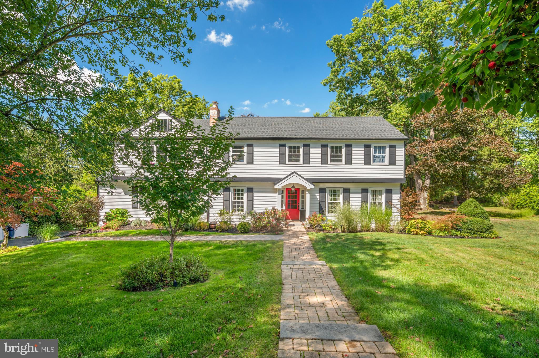 Welcome to this beautifully updated and expanded 5-bedroom, 3.5-bath Colonial set on a private, tree-lined lot. This elegant home boasts timeless curb appeal with crisp white siding, black shutters, a covered portico, and manicured landscaping. Inside, you’ll find spacious, sun-filled rooms designed for both everyday living and entertaining. Step outside to your own backyard oasis, complete with a sparkling pool with spa, charming screened porch, and lush lawn—perfect for summer gatherings and quiet relaxation. The main level offers a seamless flow between the living and dining areas. A fresh updated kitchen features white and blue cabinetry, quartz counters, tiled backsplash and new appliances. The kitchen flows into a large family room with a built-in wetbar and gas fireplace. There is also a formal dining room, a formal living room, an updated powder room, and a large home office on this level. Hardwood floors and updated lighting run throughout. Upstairs, the new Primary Suite is a showstopper. It has hardwood floors, an electric fireplace, a luxurious en-suite bath and 2 walk-in outfitted custom closets. There are 4 additional generously sized bedrooms and two more full hall bathrooms on the second floor. Laundry is also conveniently located on this floor as well. The walk-out lower level is finished, providing additional versatile space. The gorgeous heated pool was installed in 2021 and paver decking was upgraded in 2025. With its combination of style, comfort, and function, this home provides everything you’ve been looking for in a dream property. Located in the highly sought Downingtown Area School District and its award-winning STEM Academy. See List of Improvements in Documents. ROOF 2023; A/C 2023