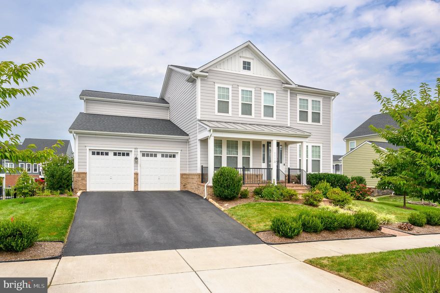 Gorgeous and spacious Belmont model Single Family on premium 0.30 acre lot in Meadowbrook Farm. This 4 bedroom, 3.5 bath, 2-car garage home features tons of upgrades, including gourmet kitchen, abundant hardwood floors, 60Amp Tesla charger in garage, front porch, plus more. Floor plan features main level office big enough for two, huge primary bedroom with dual walk in closets & oversized shower with dual heads, upper level laundry and nearly 4,000 square feet on upper two levels, plus a finished basement with large unfinished storage rooms. The home also features premium landscaping, including a rose garden, vegetable garden beds, and sprinkler system. All of this in sought after MeadowBrook Farms neighborhood, just a short distance South of Historic Downtown Leesburg.