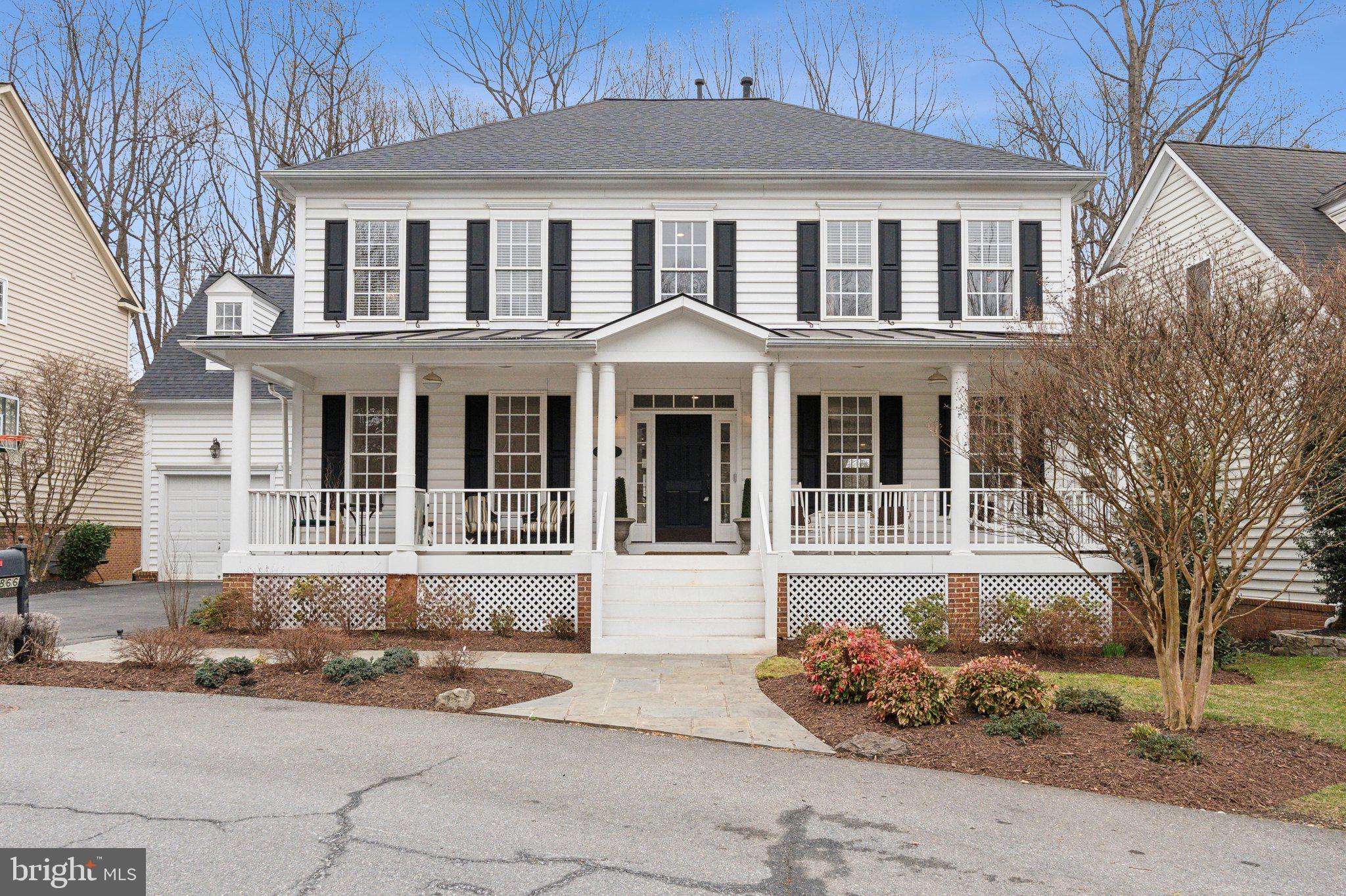 Welcome to this stunning Dartmouth Model located in the highly sought after ‘Lane in the Woods’ section of the Lakelands. Situated at the end of the cul-de-sac and backing to the Muddy Branch Trail with spectacular wooded and creek views! Spacious and luxurious with over 5,000 square feet of living space featuring 4 bedrooms, 4.5 bathrooms, refinished hardwood floors, new lower level floors, fresh paint and a brand new Roof (2024). The open floor concept flows from the foyer to the main level rooms with soaring ceilings and impeccable grand design and finishes. The main level features a large family room with a gas fireplace and custom built-ins opening to the eat-in kitchen with a large center island, stainless steel appliances and upgraded countertops. Located directly off of the kitchen is the charming screened in porch perfect for year round entertaining. Completing this impressive main level is the informal living room, formal dining room, private office with double French doors, a half bath and access to the 2 car garage. The upper level offers an expansive owners suite wing with immaculate views, a sitting room with a designer barn door for privacy and 2 large closets. Relax in the owner’s bathroom with a soaking tub, double vanity sinks and a walk-in glass shower. There are three additional bedrooms, one with an attached bathroom and the others with a dual entry bathroom, and the laundry room located on the bedroom level. The walk out lower level has walls of windows with serene views, an oversized great room, the home's 4th full bathroom, a bonus room, a gym and plenty of storage. Outside will feel like a private escape with a beautiful front porch, a large deck overlooking the tranquil views, a screened-in back porch and a large patio with a hot tub and stone retaining wall, all perfect for year-round enjoyment. Enjoy a lifestyle of convenience with a location that backs to the Muddy Branch Trail and is within walking distance to the restaurants, shops, schools, pool, playgrounds, sports courts and so much more! This home is truly a must see!