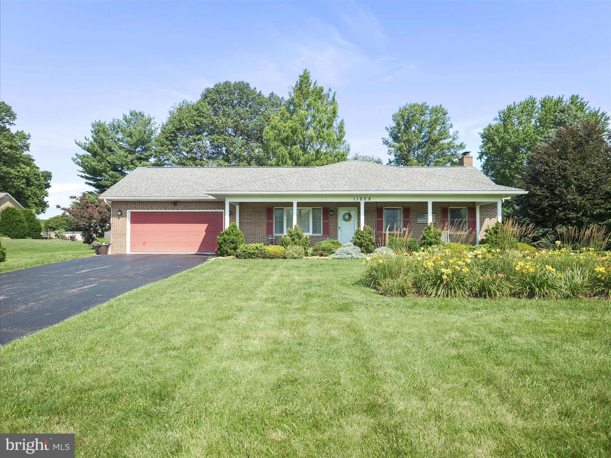 Enjoy the Mountain Views from the 40' x 10' shaded front porch that comes complete with a large swing. Level .98 acre lot in the popular Smithsburg area. This 3 bedroom 2 bath home has been loving maintained. Large 24 x 28 foot clean garage, Dining Room also is perfect for a den or music room. The enclosed back porch provides extra living space year round - 29' x 12'. Views and flowers from every window! Paradise!!
Basement, family room w/fireplace with gas logs, and carpet along with a sink w/cabinets! Also space for a refrigerator also laundry hook-up in the basement, however presently located on the main level for convenience!
Plenty of storage in the basement with quality shelving and storage options. Roof less than 1 yr. old, HVAC just serviced in April 2025, home has house-side surge protector,
Seller does not want to settle till the end of August.