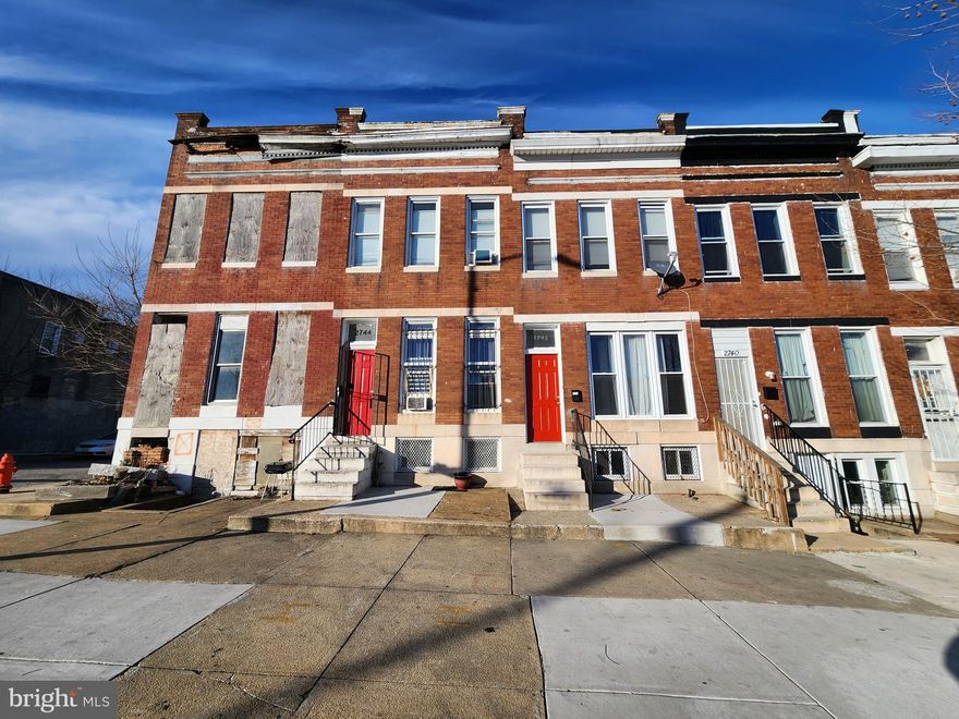 ONLINE AUCTION: Bidding begins 1/22/2026 @ 11:00 AM. Bidding ends 1/26/2026 @ 12:10 PM. List Price is Suggested Opening Bid. Deposit: $7,500

2 Story Townhouse located in the Mosher area.
JUST MINUTES to Gwynns Falls Park.
Easy access to major traffic artery W Franklin St.
Property is rented.