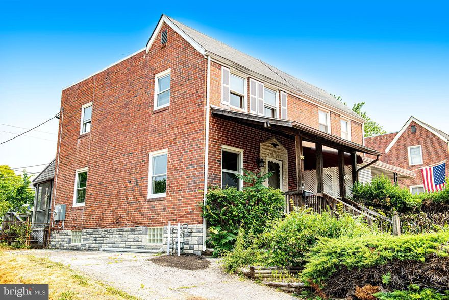 Great opportunity to own this solid brick semi detached home!  The main level features a spacious living room that leads into the open kitchen and dining area.  The second level has two bedrooms and a full bath.  Large basement with an extra bathroom that offers plenty of storage and additional living space.  Enjoy the spacious backyard with a screened in porch and shed for storage.   Newer water heater and HVAC. 
 Convenient location to schools, restaurants, and shops!  Property is priced to reflect needed improvements.  Property is being sold AS IS to settle an estate.  Inspections for informational purposes only.