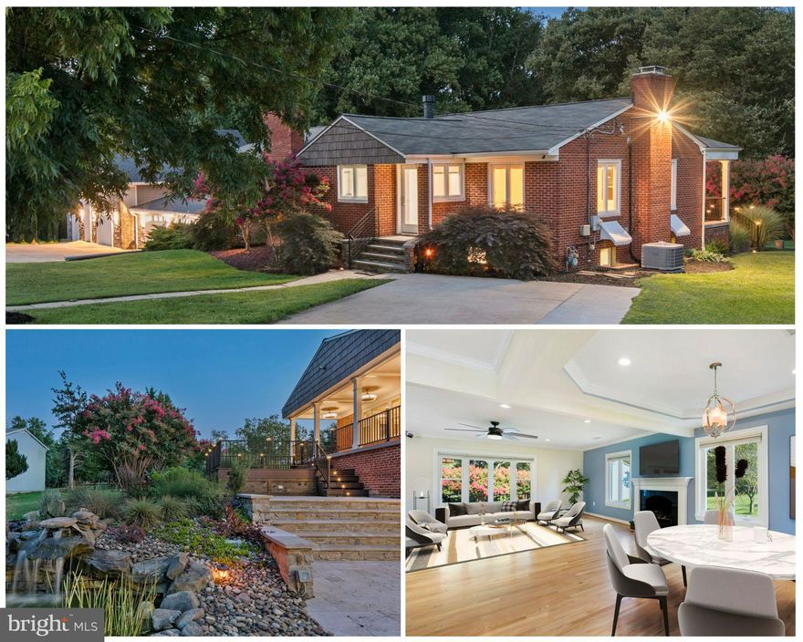 Welcome to your dream home! This sprawling brick rancher offers over 3,400 square feet of living space, an oversized two car garage and a 1200+ square foot workshop all situated on a 1.96 acre lot. With 5 bedrooms, 3 full bathrooms, and 2 half bathrooms, there's plenty of room for everyone. The custom upgrades throughout the home truly make it a masterpiece. The spacious main level features hardwood floors, a large living room with a gas fireplace with black granite hearth, separate dining area with trey ceiling, and a gourmet kitchen with high end Decora cabinets, GE Slate appliances, tile backsplash, huge center island and granite countertops. Around the corner from the kitchen is a large walk-in pantry and laundry room which includes built-in shelving and cabinets. The four main level bedrooms are all generously sized and include cedar closets made with wood from the property. The owner’s bedroom offers a stunning full bathroom. Both bathrooms on the main level have been updated with high end tile, glass shower doors, upgraded vanities with granite and luxurious fixtures. The lower level of this home is just as fantastic as the main level offering a huge family room, updated powder room, access to the office which attaches to the garage, an in-law suite including a bedroom, full bathroom, 2nd laundry room, kitchenette/dining area and den. The backyard is the perfect place to relax, unwind and entertain.  Just past the tree line, you'll find a creek that runs through the back of the property. The koi pond is a peaceful oasis, and the two-tier travertine patio is perfect for dining al fresco at your patio table or the the built-in granite bar. The Wolfe deck includes a lighted rail system which can be controlled from an app on your phone. Other smart home features on the app include the garage doors and thermostat. On a hot day you’ll love sitting on the back porch and turning on the fans to cool off. The backyard is also equipped with a playground and a huge 3-bay shed great for storage of your lawn equipment or other supplies. The original, oversized, two car garage offers a unique feature, it comes complete with an oil pit and hoist for the person who wants to change their oil. The attached 1200+ square foot workshop is in a league of it’s own! This heated workshop offers soaring ceilings, tons of built-in cabinets, an air compressor, tv, three separate working areas, half bath, commercial grade wash sink, plus an extra storage area above the shop. Off the back of the shop is a covered storage area for your mower and a separate storage room/utility room. Other updates include a 3 year old HVAC system including dehumidifier and a new septic system drain field. This home has so much to offer and would be the perfect home for the ultimate host/hostess, a car enthusiast, someone with an at home business, woodworker, mechanic, builder and the list goes on! Be sure to inquire about the extensive list of extras the seller is conveying with the property! This home is move-in ready and perfect for anyone who wants a spacious, luxurious home with all the amenities.