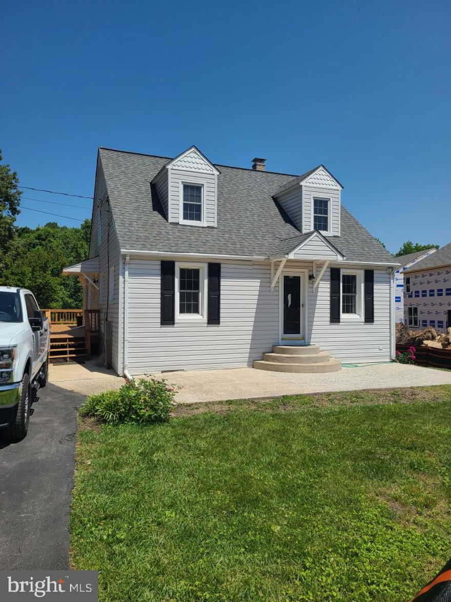 Updated Cape Cod on a dead end street.  Large Primary Bedroom addition with stacked stone FP, Updated Primary Bath with double vanities, large shower and walk in closet.  Basement offers another bedroom with it’s own full bath.  Large fenced in rear yard with oversided rear/wrap around deck, mature trees and your pets own doggy door.  The home is a must see.