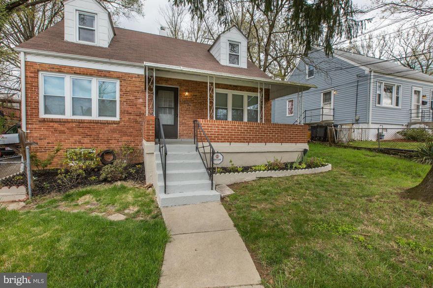 This Romantic and seductive Cape Cod is both alluring and irresistible. Freshly renovated and featuring 4 bedrooms and 3 baths this homes will surprise you at every corner. Entertain or Accommodate your surprise guest with an elegantly crafted In-law suite located in your basement. Convenient to DC, also very close to shops, malls, movies, library, metro, highway and too much to list..