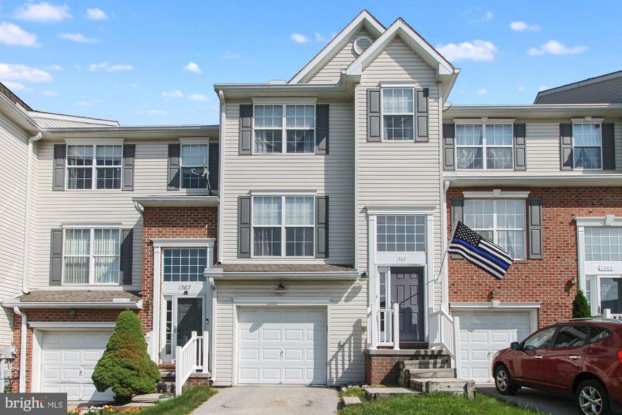 Why would you rent when you could own this 3 bedroom Townhome with its own Garage? Over 1600 sq. ft. of finished living space. It has a two story foyer and combination kitchen/breakfast area which enhances the bright, spacious feel of this home. The kitchen boasts a gas stove, nice size pantry, an island and access to the rear yard via the breakfast room. Convenient for entertaining and cookouts. The yard is fenced in and ready for all your fur babies.  At night retreat to your Primary Suite complete with a walk-in closet, private bath and garden soak tub. This property is close to dining, shopping, schools and Codorus State Park! Minutes from Maryland without the Maryland Price tag! Imagine this being your home
