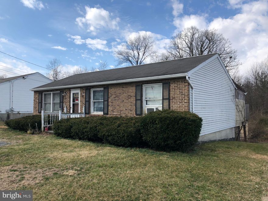 Property sold AS IS.  Excellent commuter location, priced well below tax assessment.  Opportunity to put your own personal touch on this three bedroom one bath ranch on unfinished walkout basement.  Backs to wooded area. Calling all investors- bring your offers!