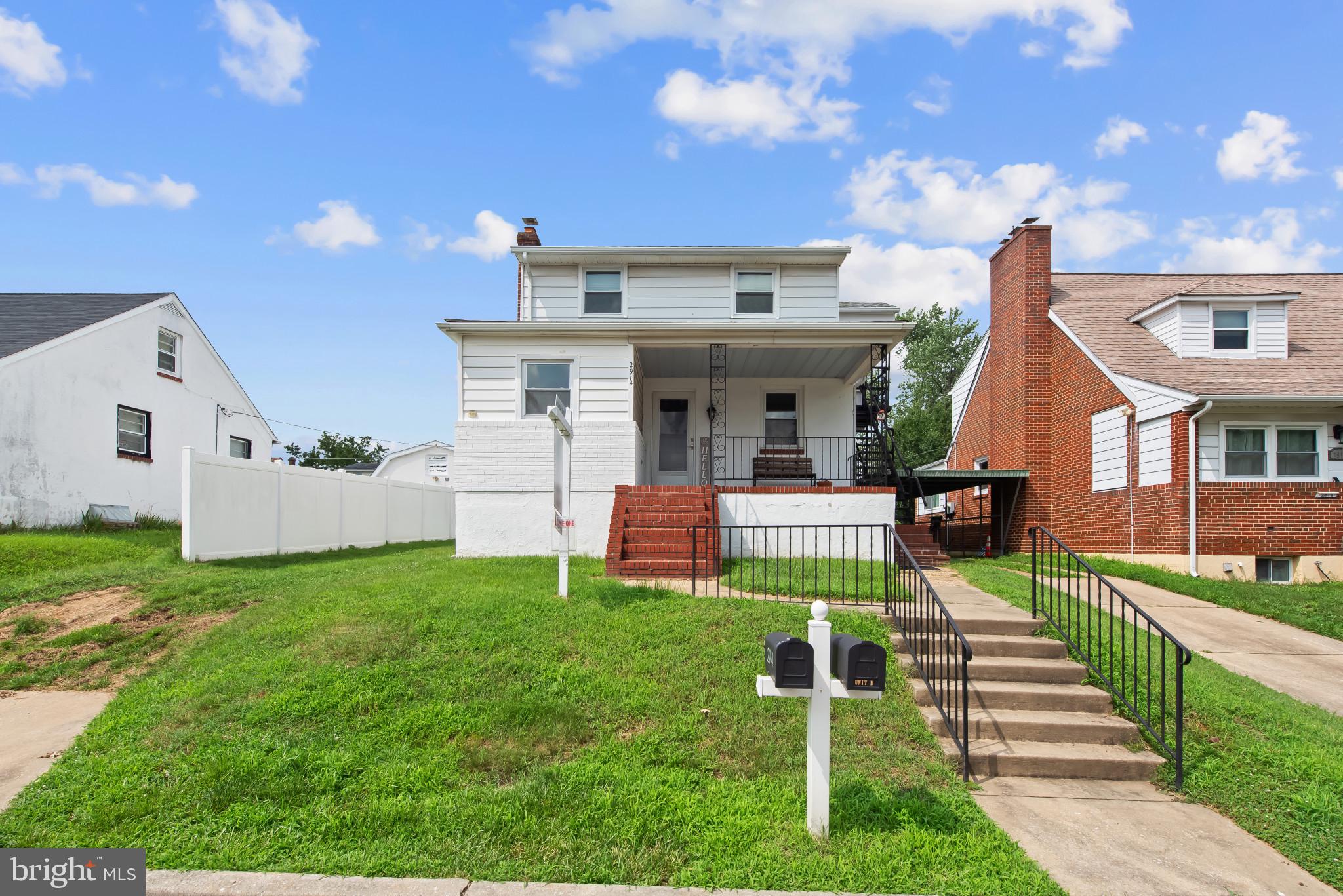Exceptional Multi-Family Opportunity in Baltimore Highlands
Don’t miss this fantastic investment opportunity in the heart of Baltimore Highlands! This spacious 2-unit multi-family home sits on a generous lot and features a detached garage, making it ideal for savvy investors or owner-occupants looking to house hack.
The first-floor unit exudes charm with beautiful Craftsman-style accents. It offers 2 bedrooms, 1 full bath, a cozy living room, a stylishly updated kitchen, and a brick sunroom that opens to the backyard—perfect for relaxing or entertaining.
The upper-level apartment boasts an open floor plan with a large, functional kitchen, 1 large bedroom, 1 full bathroom, and a bright, inviting living area with tons of natural light.
Each unit is separately metered and has own entrances, offering privacy and convenience. The newly waterproofed basement includes a workshop area, laundry area and ample storage space, adding even more value. HVAC 2022, 2nd floor refrigerator 2024
**Whether you're looking to invest, rent out both units, or live in one and rent the other, this property is a rare find in a desirable location.