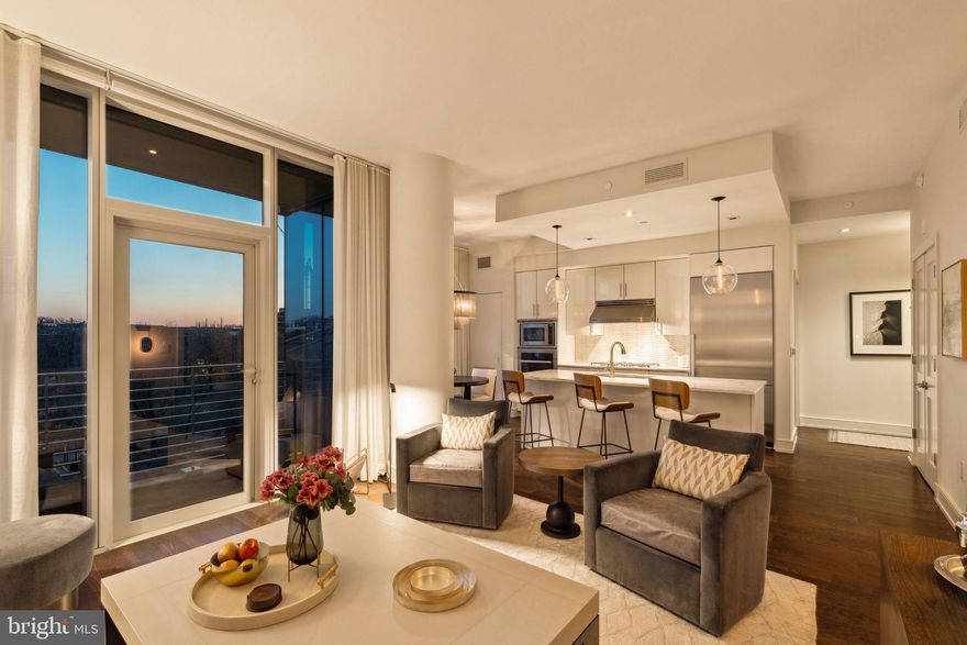 Welcome to One Riverside Unit 403!  Discover the allure of this luxury residential building, a dazzling gem with stunning views in every direction! This unique residence offers a blend of urban convenience and natural beauty, nestled in the vibrant Fitler Square at 25th and Locust. Its prime location immerses you in the heart of urban life, where everything you need is just a stroll away. It’s no wonder this address is one of the most coveted in the city, blending the pulsating energy of big-city culture with the cozy charm of a small-town atmosphere.

This exquisite two-bedroom, two-and-a-half-bathroom unit spans 1,227 square feet and showcases over $150,000 in bespoke upgrades. Step into a world of refined elegance, where marble countertops and handcrafted Spanish tiles adorn the kitchen, complemented by custom modern cabinetry. The bathrooms are a haven featuring custom fixtures and designer finishes that exude sophistication. Advanced electrical work supports a sophisticated lighting design and seamless technology integration throughout the home. Each closet in this home has been thoughtfully optimized with adjustable shelving and integrated lighting, ensuring both functionality and style. The residence is adorned with Farrow & Ball custom paint colors and premium wood flooring, creating a seamless blend of luxury and comfort throughout.

Imagine living next to the beautiful Schuylkill River Park and Trail, where miles of riverside beauty, lush greenery, and breathtaking vistas await — a source of inspiration for your daily walks, runs, or bike rides! Plus, you’ll love the community gardens and two gated dog parks, making it an ideal spot for pet lovers.

And for those who crave adventure beyond the city, Amtrak’s 30th Street Station is just minutes from your doorstep, offering effortless access to exciting destinations like New York, Boston, and Baltimore. You’re only four short blocks from the iconic Rittenhouse Square, filled with shopping, dining, and cozy cafes. With the University of Pennsylvania, Drexel University, and Children’s Hospital just across the bridge, One Riverside truly places you at the center of it all. Experience the epitome of elegance and seize this rare opportunity to own a truly extraordinary residence.