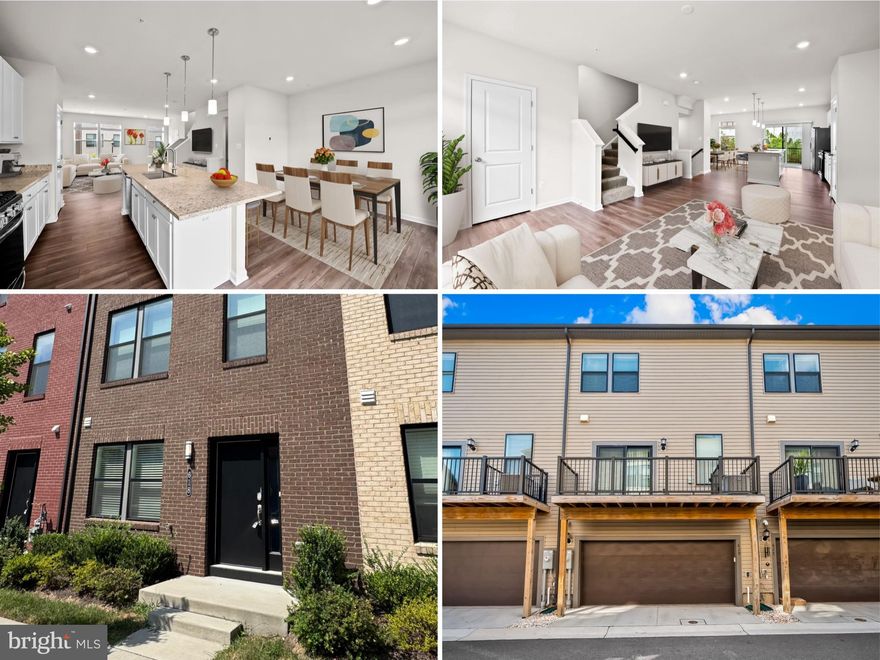 Welcome to 618 Mozart Way, a stunning three-level, three-bedroom, two-full, one-half bath, two-car garage townhome, nearly new, built by Lennar Homes in the Refinery Row community of Brewers Hill. $25K incentive to buy with little money out of pocket, 100% financing (no MIP) & no HOA dues for 1st 12 months when you use the preferred lender and title. Inside, enjoy wide-plank flooring, an open-concept living space, designer LED lighting, and a private rear deck. The modern chef's kitchen boasts shaker cabinets, granite countertops, an oversized island, and stainless steel appliances. Spacious bedrooms feature large walk-in closets, while the primary bath includes a double vanity, granite counters, and tile flooring. Just 5 minutes from I-95 and I-895, this prime location offers walking access to Starbucks, Volo Sport Courts, shops, restaurants, parks, and Johns Hopkins. Enjoy peace of mind with approximately six years remaining on the builder's structural warranty. Contact the listing agent for more information. Additionally, it qualifies for the Johns Hopkins Live Near Your Work 5 K grant! Other grants & incentives may be available! Sample photos & virtual staging.
