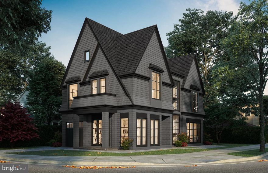 This beautiful new custom home in Lyon Village is the latest offering from Cherry Hill Custom Homes. The thoughtfully laid out transitional design features 5189 sq ft of finished living space over 4 levels, gorgeous European White Oak engineered hardwood floors, Pella casement windows, a 1 car attached garage, and a built-in elevator shaft for optional conversion. The main level includes 10ft ceilings, and a gourmet kitchen with frameless custom cabinetry, Silestone quartz countertops, 42” Subzero refrigerator, and 48” Blue Star gas range with 8 burners. A main level library offers an abundance of natural light, a gas fireplace with tile surround and custom built-ins, and connectivity to the covered porch. The upper level is highlighted by a luxurious owner's suite with dual walk-in closets with built-ins, a spa-like bathroom with double vanities, stand-alone soaking tub, and heavy glass enclosed shower. A roof deck with outdoor gas fireplace is the star of the loft level. The common area also features a wet bar with under-counter beverage refrigerator. An additional bedroom and full bathroom round out the loft level. The fully finished walk-up basement includes a spacious recreation room with wet bar and two en-suite bedrooms. Convenient to Lyon Village Park, Whole Foods, and all the shops and restaurants that Clarendon/Courthouse have to offer. Innovation ES, Dorothy Hamm MS, Washington-Liberty HS. Delivery in February 2023. Interior and exterior renderings in the photos reflect what is being built.