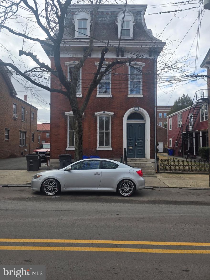 One of a kind investment opportunity. The is an apartment complex located in the historic district of Pottstown.

Two (2) 1BR/1Bath apartments.
One (1) efficiency.
Six (6) single rooms.
Two (2) double car garages.
We own the driveway. The owner of the building next door pays us yearly for an easement.
Inside redone a few months ago. Painted, new LVT floor, etc.
There are six (6) heat pumps that provide heat/cooling. They are less than (10) years old.

Income
  Each 1BR rents for $1,572 (section 8). $18,864 annually
  The efficiency rents for $1,428 (section 8). $17,136 annually
  Each single room rents for $750 (self-pay). $54,000 annually
  Each garage rents for $200. ($4,800 annually)
  Easement rents for $400 per year. ($400 annually)
  Total Annual Revenue = $95,200

Expenses (water, electric, taxes, trash)
  Water, sewer, trash (approximately $12,000 annually)
  Electric for heat and air condition (approximately $8,000 annually)
  Taxes are $5,400 annually
Total Annual Expenses = $25,400

NOI = $69,800

Cap rate is 12%