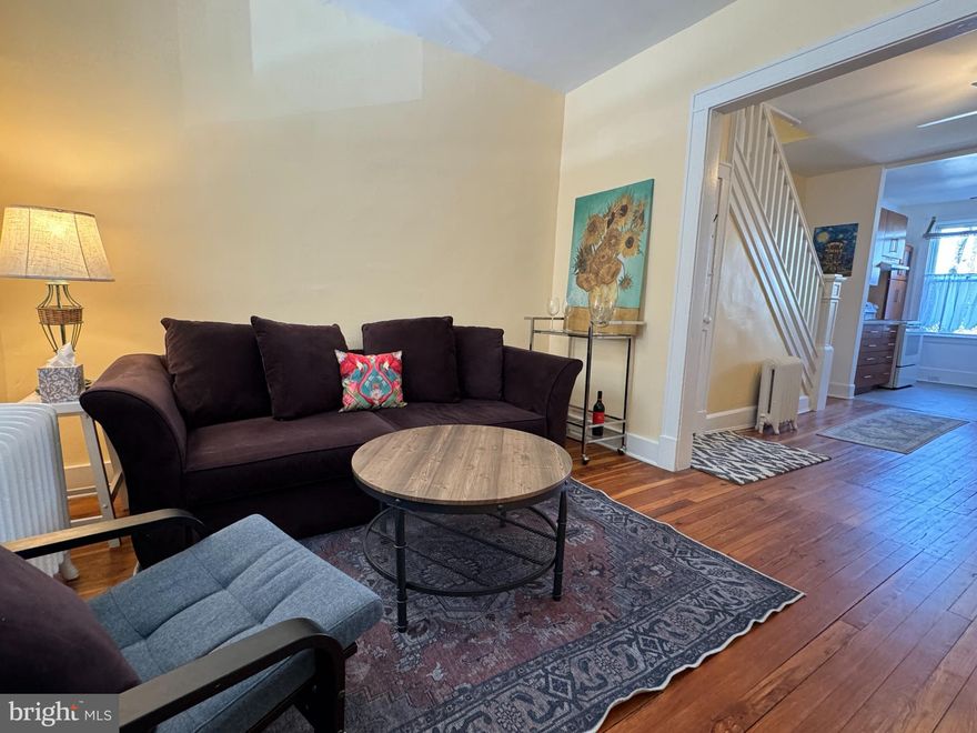 OPEN HOUSE SUNDAY MARCH 22 - 12pm NOON to 2pm - Welcome to 1212 Cox St in HOT HAMPDEN, Hon - where charm meets cool! This updated townhome, located on a sleepy street but in the middle of ALL the action, will definitely check ALL of your boxes! A lot of homes claim to have "gleaming hardwoods"... 1212 Cox St literally wrote the book on them! You HAVE to see this home for yourself! In addition to the original hardwood floors, this Baltimore rowhome touts a newly renovated kitchen AND full bath with the perfect blend of old-soul character and modern-day livability. The finished lower level with a private entrance is the bonus you didn't know you needed  - 3rd bedroom, home office, creative studio, guest suite, or income-producing rental potential. This one has been lovingly cared for by the same owner for nearly 20 years (new roof & gutters 2022, roof recoated 2024, boiler serviced 2024, deck sealed 2025). Sip your morning coffee on the front porch while the neighborhood wakes up around you, or wind down with dinner al fresco as the Hampden energy hums outside. A stone's throw (or toilet bowl race - whatever suits your fancy) from the legendary "Avenue" (36th St) - home to boutique shops, legendary eateries, craft coffee shops, live music, comedy clubs, and the dining scene that keeps putting Hampden on national "best neighborhoods" lists. Light rail access is a short stroll away, making a car-free lifestyle totally doable. Nature lovers will love the proximity to neighborhood parks, Stony Run Trail and Druid Hill Park - | 2 beds | 1 bath | Hampden | Baltimore MD 21211 | Row Home | Hardwood Floors | Renovated Kitchen | Finished Basement | Private Entrance | Light Rail | Walkable | Move-In Ready | 36th Street | Historic Baltimore | Urban Living