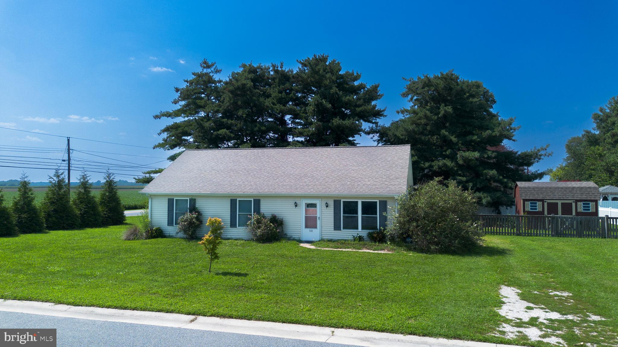 Welcome to this well-maintained one-owner rancher nestled in a quiet and serene country setting. This 3-bedroom, 2 full-bath home features a spacious open floor plan that seamlessly connects the kitchen, dining, and living areas—perfect for both everyday living and entertaining. The primary suite has a large walk-in closet and private full bath. The 2nd bedroom has large double closets for and the last bedroom has a large deep closet for ample storage. There is a utility closet off of the kitchen that can easily have shelving to make it a pantry. You have a fenced yard with mature trees for privacy and shade so you can enjoy gardening, entertaining or just relaxing in your private outdoor retreat. A large storage shed on cement slab provides ample space for tools, lawn equipment, or hobby gear.
Whether you're looking for your first home or downsizing into something more manageable, this charming rancher offers comfort, privacy, and room to breathe—all just a short drive from the historic town amenities.
Don’t miss this opportunity—schedule your showing today!