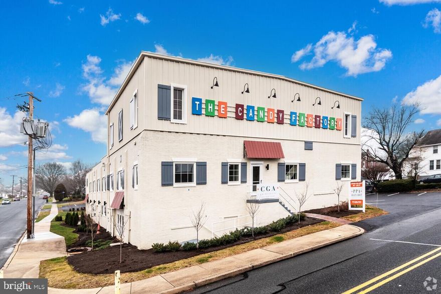 Discover a unique office opportunity at the Elizabethtown Business Center at The Candy Factory! Once home to Simon's Candy Factory, this beautifully restored professional building blends historic charm with modern convenience. Offering 21 turnkey suites for lease, this property features an all-inclusive lease structure—covering all utilities, WiFi, trash service, and common area maintenance—ensuring a hassle-free experience with no hidden costs.

Suite 202 offers 520 SF of versatile office space, perfect for professional or medical use.  This space offers easy access to ample on-site parking, making it ideal for businesses that value accessibility. Tenants also enjoy access to shared amenities, including a conference room, kitchenette, and an on-site fitness center. 

Nestled in a residential area near Elizabethtown’s business district, this office provides a prime location for professionals seeking both convenience and character. Don’t miss this chance to lease space in one of Elizabethtown’s most cherished landmarks!