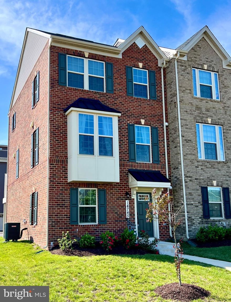 Take immediate possession of this gently lived in 3-level Mozart mode. Everyone knows the end unit is the most sought after, and this particular property boasts a generous yard adjacent to an additional parking lot for visitors. At entry, you are greeted by an elegant foyer, complimented by an office/flex space, a half bathroom, and a 2-car garage. 

Countless windows flood the 2nd level with natural light, creating a bright and airy ambiance. The living and dining spaces are seamlessly combined in the open concept floor plan, which makes it perfect for entertaining family and friends. The gourmet-style kitchen is a haven for food enthusiasts; be ready to be amazed. This kitchen is both aesthetically pleasing and functional, including massive granite worktops, sleek stainless-steel appliances, dark expresso cabinets, and an island that seats 4-5 people with ease. This level also features a half bath and a spacious patio encumbered by privacy barriers. 

On the 3rd level, you'll discover the owner's suite, which features a large walk-in closet and an ensuite bathroom equipped with dual vanities and a spa-like shower. Additionally, there are 2 secondary bedrooms that share a full bathroom and a laundry room.

This community is not only commuter friendly, but it also fosters an active and welcoming attitude; it is walkable, full of open areas, and adjacent to recreational facilities. The location is everything! Numerous leisure and entertainment choices will be available to you. Discover a wide range of dining experiences, retail establishments, and cultural attractions merely minutes from Joint Base Andrews, the National Harbor, and much more.

Tennants must submit Rent Spree application for approval