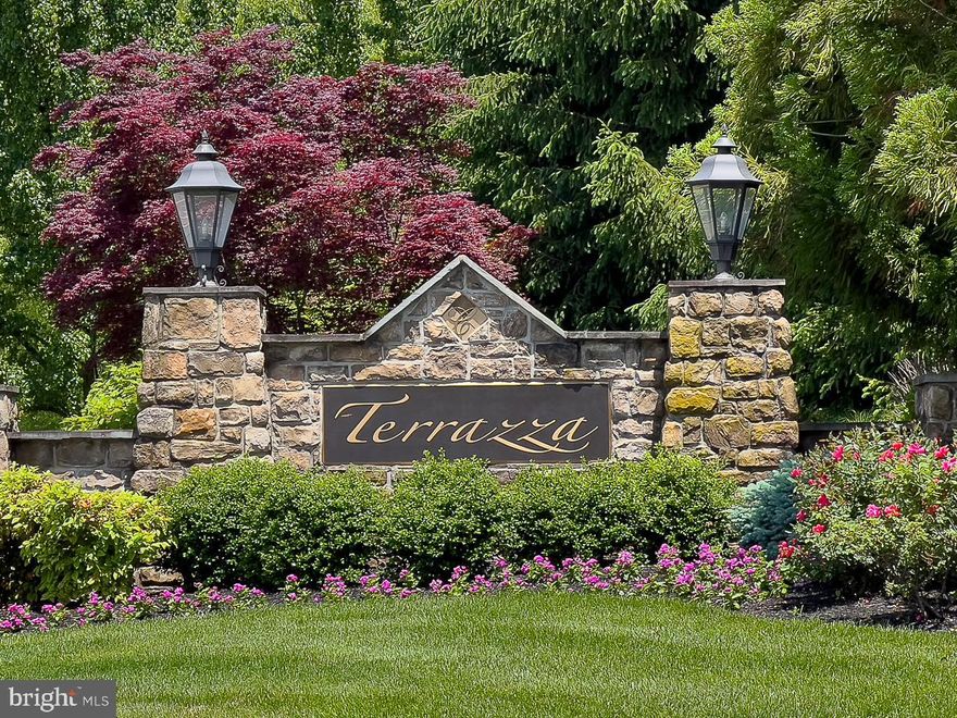 Highly desirable luxury condominium at Terrazza, Newtown Square. The popular Fernleigh model boasts 2 bedrooms, 2 ½ bathrooms, private den/study and large balcony. The location of this unit on the main level of the 200 Building is beyond compare. This unit is close to the elevator, close to the main entrance and close to the mail room. It is also adjacent to the clubhouse and its rear patio with table seating and a BBQ grill. Best of all, you and your guests can access it via its private patio without having to walk through the building. The contemporary, open floor plan invites casual, comfortable living as well as a great flow for entertaining. You’ll appreciate the well-designed Kitchen with abundant cabinetry, granite countertops, pantry closet, and breakfast bar. The kitchen opens to the spacious living room featuring a gas fireplace and access to a private balcony with fountain views. The dining area is generous and can seat a large party for holiday dinners or elegant entertaining. There is a den, or study features a spacious storage closet and is perfect for reading, working from home or TV watching. The luxurious Owners Suite has two walk-in closets and an ensuite, spa-like bath with a double vanity, soaking tub and separate shower. The second bedroom is nicely sized with a very large walk-in closet and private bathroom with a shower stall. Completing this home is a powder room, coat closet and a large laundry /storage room. Included in the sale is an assigned garage parking space and a hard to find, oversized storage closet just steps from the unit. Additional features are hardwood flooring and crown molding in the foyer, kitchen and dining room. The HOA fee of $626.00/month includes all recreational amenities such as the beautiful clubhouse, fitness center, outdoor pool, tennis and pickleball, and a courtyard with a BBQ area. Additional monthly fees are: Storage closet $21.00 and One car Garage Parking $31.00. The Capital Contribution is $2000.00, Move-in fee $500.00 and New Account set up $100.00. Terrazza is located close to the Main Line, Media, 476, I-95 and Philadelphia International Airport and less than a mile from the Ellis Preserve at Newtown Square Center with a Hilton Garden Inn, Whole Foods and many great shops and restaurants.