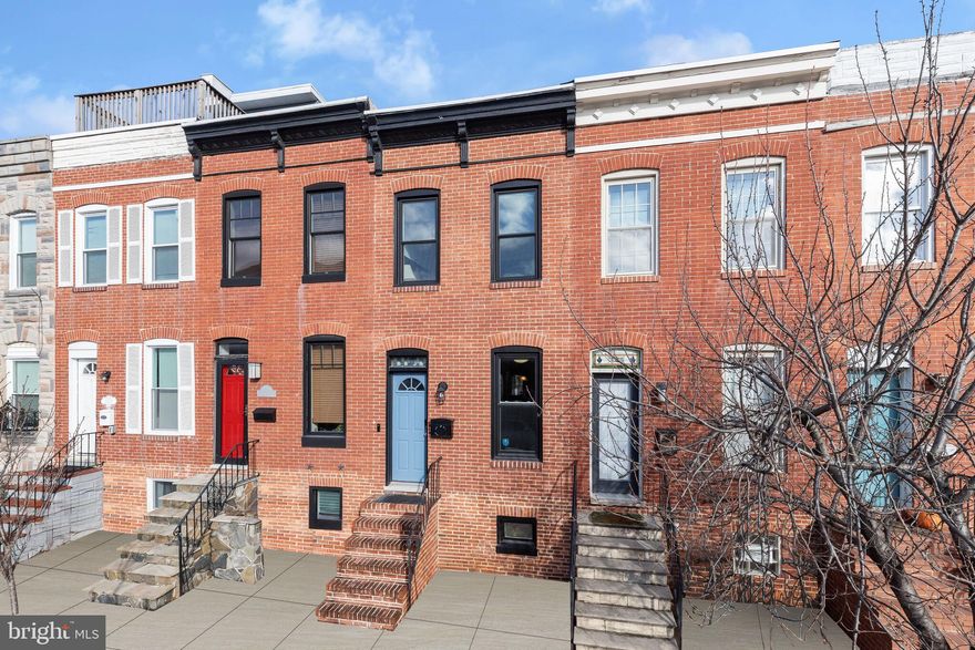 Welcome to your dream home in the heart of Canton! This charming brick exterior rowhome offers the perfect blend of classic charm and modern convenience. Located near an abundance of shopping, dining, and entertainment, as well as Patterson Park and the Inner Harbor, this property promises a lifestyle of convenience and excitement.  As you step inside, the main level welcomes you with brick accent walls, a decorative fireplace, crown molding, and an open floor plan that creates a warm and inviting atmosphere. The living space is adorned with stained glass, adding a touch of elegance to the ambiance. The main level also features a convenient powder room for guests.  Continue through the home to discover the spacious eat-in kitchen, boasting 42" cabinetry, stainless steel appliances, and easy access to the fenced patio. Whether you're a culinary enthusiast or simply enjoy hosting gatherings, this kitchen is sure to impress.  Retreat to the upper level, where two bedrooms await your restful nights. Each bedroom is accented by a vaulted ceiling, one with a Juliet balcony, providing a cozy and charming atmosphere. The hall bath adds convenience to your daily routine.  This home is not just a residence; it's a lifestyle. Enjoy the vibrant community of Canton, explore the nearby amenities, and relish in the comfort of your beautifully appointed rowhome. Don't miss the opportunity to make this gem your own! Schedule a showing today and experience the best of city living in the heart of Canton.  Major commuter routes include I-895. US-40, and I-95.