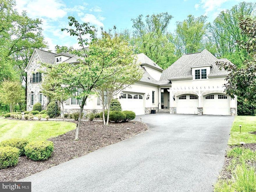 Beautifully manicured  home that sits on a quiet cul-de-sac in the heart of Vienna. This 8-bedroom, 9-bath, 9,000+ square foot residence is a must see , 10-ft ceilings on the main level, high end hardwood floors, and a 4-car garage. A home office with built-in shelving and cabinetry, and an expansive gourmet kitchen with adjoining breakfast and family rooms separated by a 2-sided fireplace. In the kitchen you will find beautiful granite counter-tops and top end of the scale quality cabinetry. Newer and high end appliances.
Best part is that there is studio apartment / in-law / butler suite with a full bath and walk-in closet.  Finished and walk-out lower level has a large wet bar with full sized refrigerator, 2 bedrooms, home theater, The open floor plan allows for natural light to pour in at every angle, giving the home a comfortable and elegant ambiance.
Minutes from Tysons Corner, Major routes, and  Metro.