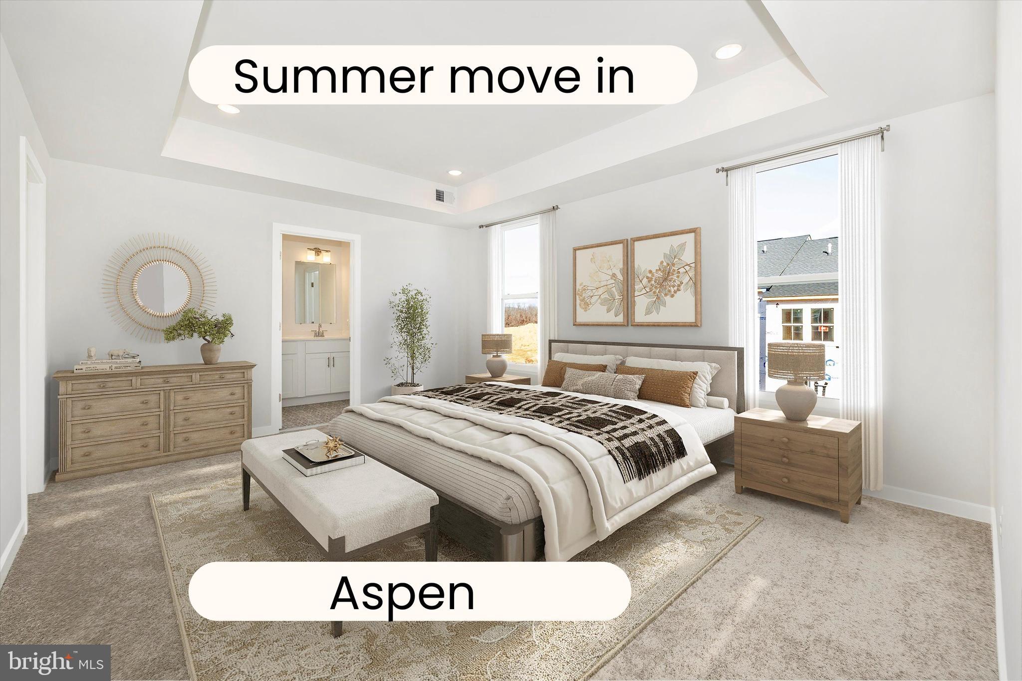 Luxury Condo Living at Gambrill Glenn – Aspen Floorplan with Verde Design Package. Experience upscale, low-maintenance living in the sought-after Gambrill Glenn community! The Aspen floorplan offers a spacious 3-bedroom, 2.5-bath layout spanning the top two levels of the building, providing added privacy and stunning views. At the heart of the home is a massive 12-foot kitchen island, perfect for entertaining, meal prep, or casual dining. The main-level primary suite provides ultimate convenience, featuring a spa-like en-suite bath and walk-in closet. Upstairs, two generously sized bedrooms offer ample space for family, guests, or a home office. Enjoy outdoor living year-round with two private balconies, including one that is covered for added comfort. The Verde design package elevates the space with sleek black granite countertops, soft-close cabinetry, and striking patterned tile in the bathrooms, blending modern sophistication with timeless elegance. Located in a prime Frederick location, Gambrill Glenn offers easy access to shopping, dining, commuter routes, and outdoor recreation. Builder is offering $20,000 in incentive with the use of preferred lender and title - please note this has already been applied to the pricing. June 2025 Delivery – Reserve Your Home Today!