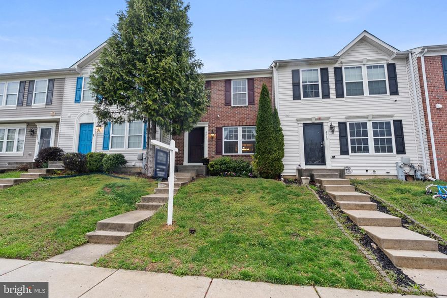 **Multiple offers, highest and best by Sunday April 20th, 2025 at 7pm**Welcome to this move-in ready 3 bedroom, 2.5 bath townhome in the Holly Woods community. This charming townhome built in 2009, offers a perfect blend of comfort and inviting warmth. Walk into the cozy family room with fresh paint and LVP flooring. Continue into the large gourmet kitchen with ample counter space, white painted cabinets and all black appliances. The kitchen opens up to the large dining are with 4 foot bump-out. Vaulted ceilings and recess lightning on main level. The main floor is completed with a half bath and pantry. From the dining area, you can walk out to the backyard and see the flag stone patio and the vinyl privacy fencing, creating a beautiful oasis, perfect for gatherings. On the second level you will find the primary bedroom with an on-suite bathroom for added privacy. This floor is completed with two additional bedrooms and a hall bathroom to share. The full basement, equipped with heating and rough bath plumbing, offers endless possibilities for customization, whether you envision a home gym, office, or additional living space. There is walk-up steps to the backyard for easy access. The washer and dryer is also in the basement. 
Don’t miss the opportunity to make this delightful townhouse your own. Schedule a visit today and experience the warmth and comfort that awaits you! Close to APG, I95, shopping & dining.