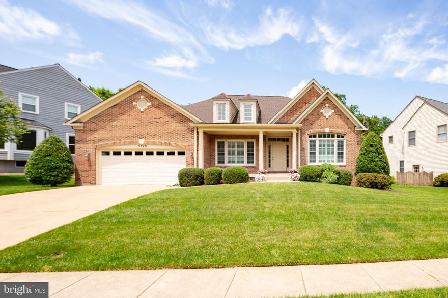 Refined Living in the Heart of Alexandria

Welcome to 5728 Barbmor Court—an elegant all-brick Rambler nestled on a serene cul-de-sac just moments from the Van Dorn Metro. Masterfully upgraded with over $150,000 in curated enhancements since 2016, this residence blends timeless architecture with sophisticated modern living.

Step inside to discover warm wood floors that grace the formal living room, dining room, and dedicated home office. The heart of the home is the chef-inspired kitchen, fully renovated in 2021, featuring bespoke soft-close cabinetry, easy-glide shelving, a premium pot filler, and flawless functionality tailored for both casual meals and grand entertaining.

The thoughtfully finished lower level expands your living space with custom built-in cabinetry, a newly carpeted bedroom (2025), and a generous storage/workshop area designed with lighting and electrical. Outside, a professionally designed stone patio (2020) offers a private, stylish setting for al fresco dining and evening gatherings under the stars.

Every detail has been considered—from the plantation shutters in the office, dining room, and primary suite, to the two spacious walk-in closets that elevate daily living. Recent capital improvements include a new roof and resurfaced dormers (2024), new Pella windows (2023), a new garage door (2024), and a smart thermostat (2024).

Enjoy the comfort of a full-house generator and the ease of an in-ground sprinkler system. With Bush Hill Elementary just 0.4 miles away and convenient access to Mark Twain Middle and Edison High Schools, this home is as family-friendly as it is luxurious.

5728 Barbmor Court is more than a home—it’s a statement of classic design and enduring quality in one of Alexandria’s most coveted neighborhoods.