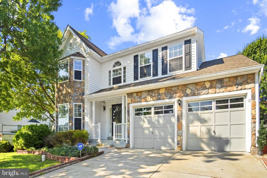 Come add your touch to this spacious, beautiful light filled home! Situated on a professionally landscaped corner lot, in the well established Park Ridge community. It boasts perennials and mature trees, as well as a 6 zone in ground sprinkler system. The home has everything it needs to make a wonderful life in a great community. A large kitchen with a bright breakfast nook and glass doors to the deck, where you can enjoy your morning coffee and the outdoors. The spacious family room has a marble fireplace, and is open to the kitchen. The master has vaulted ceiling, his and her walk in closets, a spacious master bathroom with a large jacuzzi tub and separate shower, with a double vanity. The flooring in the kitchen, master bathroom and upstairs full bathroom have all just been refreshed with luxury vinyl plank flooring. The carpet in the home has just been professionally cleaned. The walkout basement is fully finished with the convenience of an additional full bathroom, and a generous amount of storage throughout the home. This home is close to schools, and is also convenient to the military bases. Its location is less than 5 miles from the commuter lot, which makes a DC commute much easier. Come join this thriving, tight knit community and make it home.