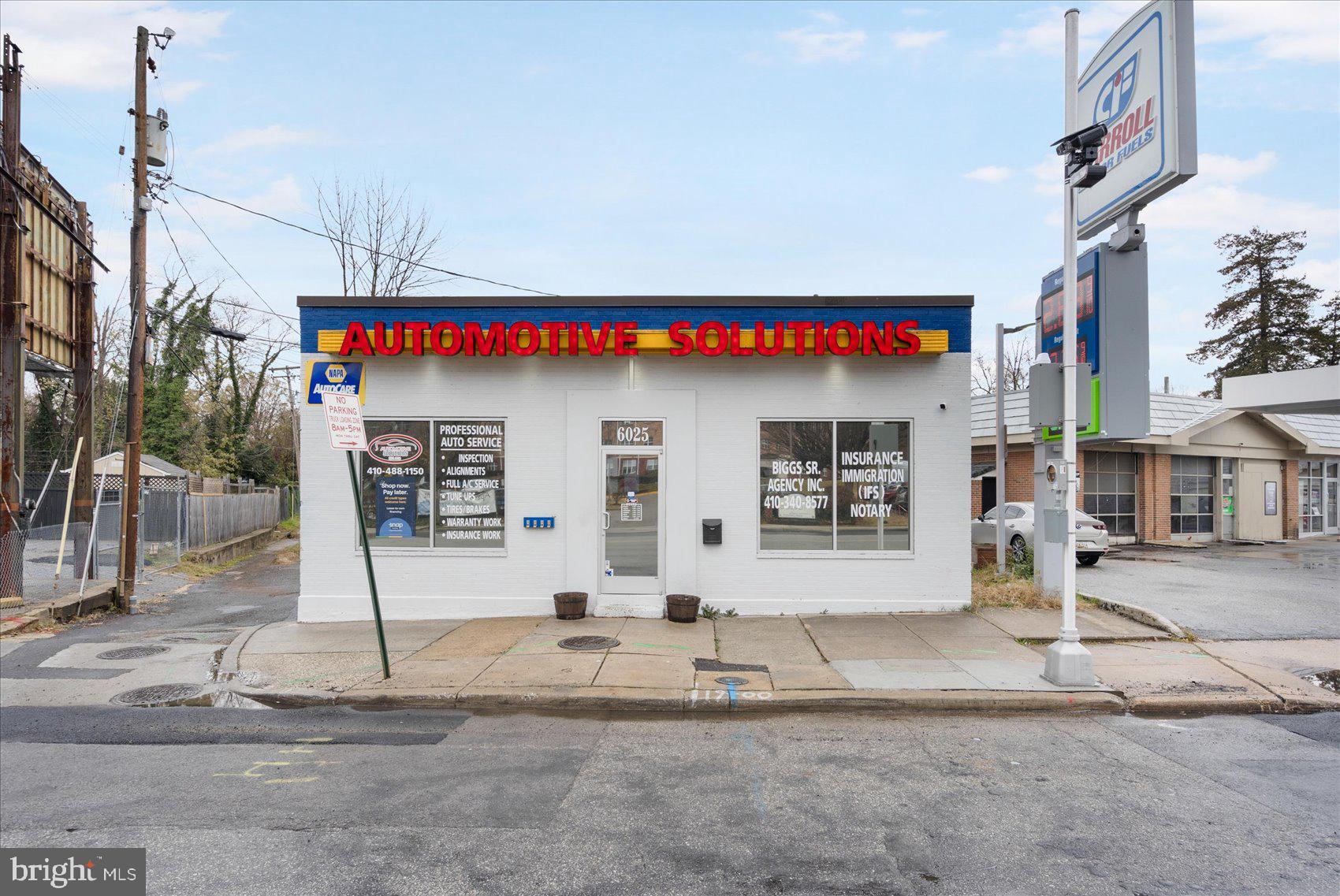 Auto shop property and business for sale. Come check out this money-making opportunity on the highly traveled Belair Road corridor. A 3 bay shop with plentiful and rare parking in the rear as well as a sales office with additional revenue sources. Currently the lower level residential apartment and an office to an attorney are rented for $700 per month and 2 parking spots are rented to Amazon drivers for $200 per month each, bringing in a total of $1,100 per month just in rent. An additional $500-$1,000 income is accrued per month through the sale of scrap metal. It also features a body and paint booth and a full detailing station booth. The shop's roof was replaced in 2025. Inquire for any additional details in the business. Seller-owned cars and all equipment to convey with the sale as well. This is your chance to own a cash-flowing business today!