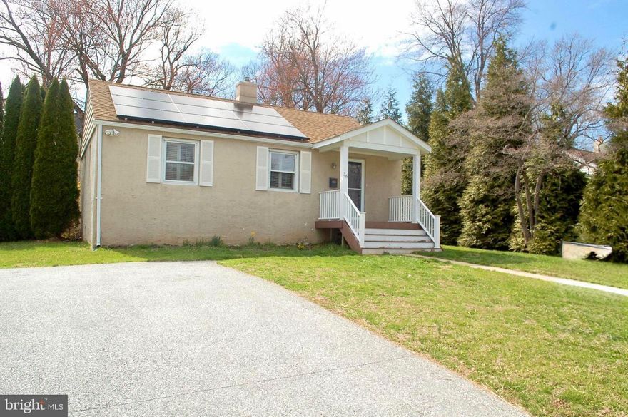 Welcome to this adorable Cape Code 2 bedroom, 1 bath one story home nestled in the highly desirable Paoli/Malvern area.  A standout feature besides having central air are the solar panels providing long-term energy savings and more sustainable lifestyle.   Freshly painted and floors recently re-stained.  A/C unit motor replaced and new water heater installed in August.  The driveway is very roomy, 4 car parking.  The home is a manageable size which makes for easy maintenance and the living areas are generously sized with a layout that flows effortlessly.  Stunning back yard with plenty of room and privacy too.  Conveniently located near major routes, shopping, dining and award-winning schools. This property combines location, value and efficiency - a rare opportunity in today's market.  It's move in ready and available NOW!  Don't let this perfect house slip away.