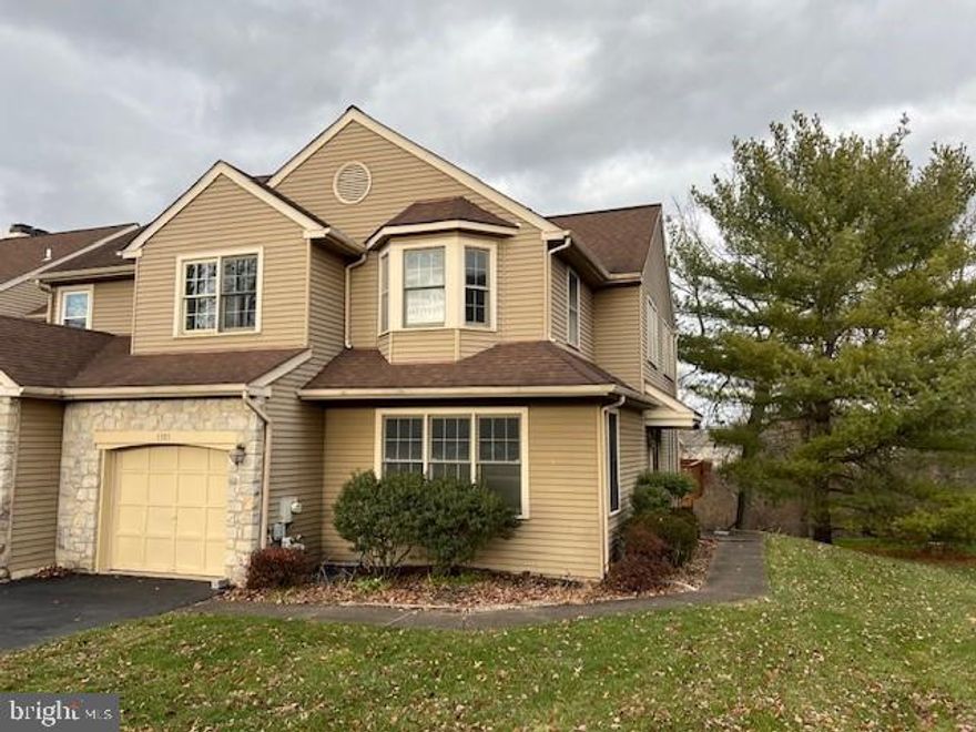 Rent this spacious 3 bedroom, 2.5 bath end unit townhome in the very desirable community, Gwynedale. It offers a large eat-in kitchen w/ granite countertops, spacious family room with vaulted ceilings and fireplace, formal living room or den, dining room, a mix of carpet & hardwood floors, powder room, and laundry room all on the first floor. 2nd floor offers three very nice sized bedrooms with the master offering a master bath and walk-in closet. The home also offers a one car garage, rear wrap around deck, and a full basement that offers plenty of storage. The owner pays the HOA Fee.