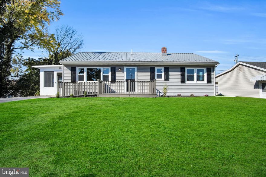 Welcome home to this beautiful completed remodeled home in the very desirable South Middleton School district.  This is one floor living at its finest.  Every single part of this home has been upgraded.  Everything is new!  Newer metal roof and vinyl siding.  Brand new windows!  The gourmet kitchen was totally redesigned and features custom cabinets, beautiful quartz tops, tile backsplash, and brand-new stainless steel applicances.  Luxury vinyl plank floors throughout, open floor plan, professionally painted.  Brand new heat pump and central air.  Brand new upgraded 200 Amp service.  The three-season room is full of light and has an added electric fireplace for comfort.  The basement is full and unfinished and provides for a lot of storage.  LOW taxes!  LOW utilities.  This home is efficient.  This is a rare opportunity for a beautiful home in South Middleton for under 300K!