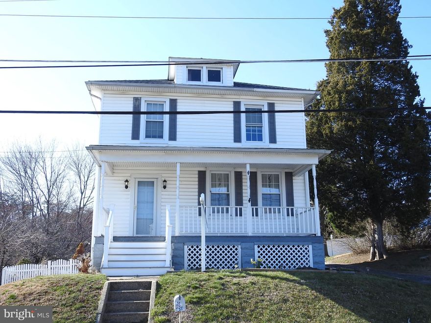 Estate Sale! Seller will assist with buyers closing costs. Large  fenced rear yard backing to private wooded setting w/ 2+ car garage. Vinyl siding, covered front porch & sunny rear deck. Interior freshly painted , new wall to wall carpeting and laminate flooring. Decorative fireplace in living room conveys. Spacious breakfast room, desirable gas heat, Walk up attic great for storage.