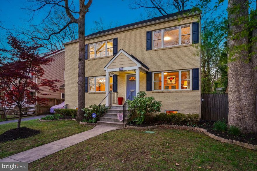 Welcome to 706 Houston Avenue, an extensively updated and lovingly maintained colonial home in Takoma Park! This inviting home showcases appealing architectural details, expansive windows, and wood flooring throughout the main and upper levels. The traditional floor plan has been opened, making for a sunlit living room enjoying overhead lighting, French doors to the rear deck, and seamlessly connected to the dining room. Adjacent to the spacious dining room, the kitchen features wood cabinetry, granite counters, stainless steel appliances, (including a brand-new refrigerator,) and gas cooking.
Upstairs are three bedrooms and two full bathrooms, including a bright primary bedroom with a walk-in closet and a renovated en-suite bath offering double vanity and a glass enclosed shower.
The lower level provides a comfortable family room with recessed lighting and natural light. This level also includes a full bathroom, laundry area, and additional storage.
The fenced yard offers a private outdoor setting with mature trees and colorful garden beds filled with azaleas, along with a tidy Trex deck perfect for dining al fresco. A private driveway, shed, and in-ground sprinkler system enhance everyday convenience.
Enjoy life in Takoma Park, where the location offers both charm and accessibility. Experience a strong sense of community along with easy access to local shopping, restaurants, coffee shops, farmers markets, gyms, and live music venues. Nearby Sligo Creek Trail and Long Branch Trail complete this special setting.