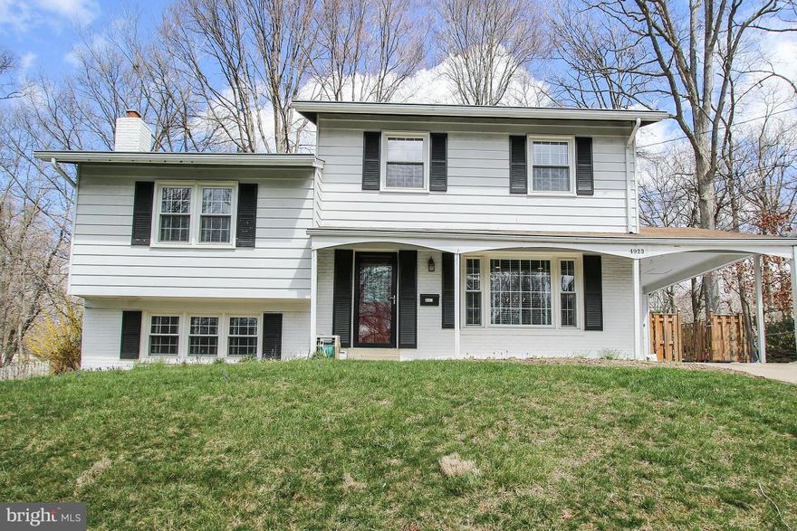 Remarkable 4-level split in desirable Manor Woods neighborhood. The owners attention to detail shows throughout the entire home with their well-thought of renovations and upgrades. Newly refinished hardwood floors, granite, gas range, new french doors in dining room leading out to slate patio, new roof, updated bathrooms, relocated washer/dryer to bedroom level, carport. This one is a must see!!